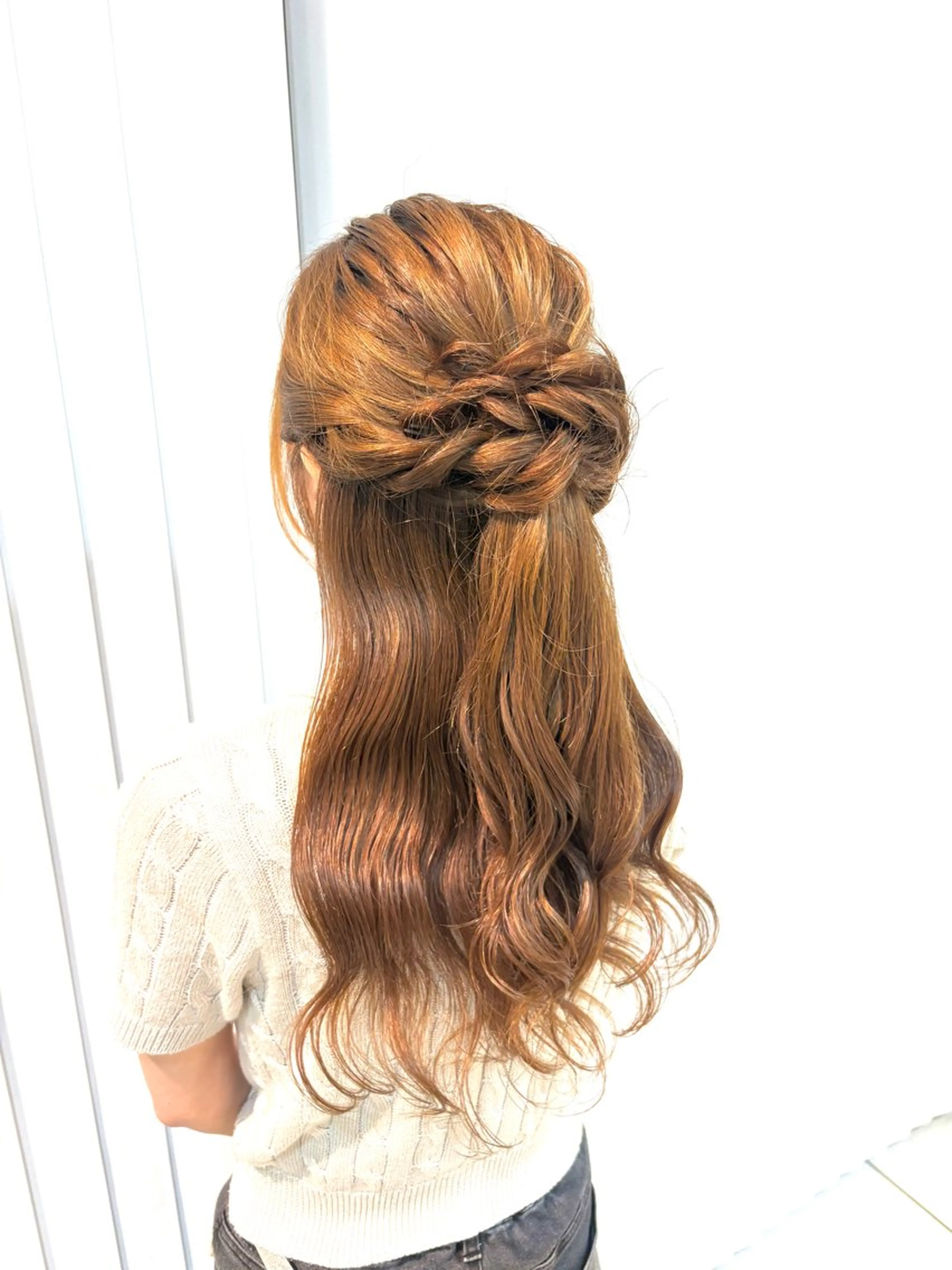 ヘアアレンジ ハーフアップ 🎀カラー・カットモ デル募集中✧めい🎀のヘアスタイル