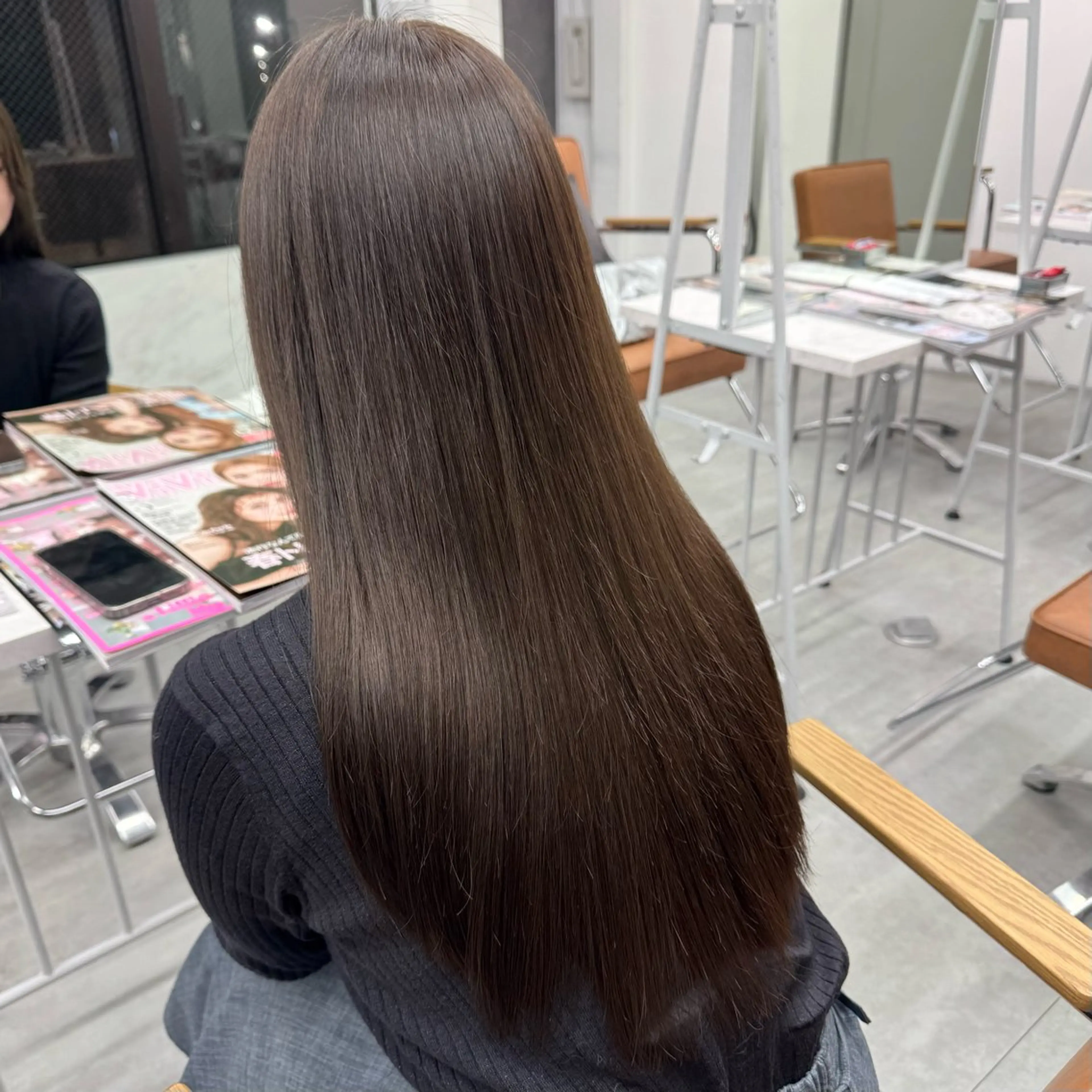 ロング カラー ヘアアレンジ ヘアカラー ブリーチなしカラー /新百合ヶ丘/安形翔のヘアスタイル