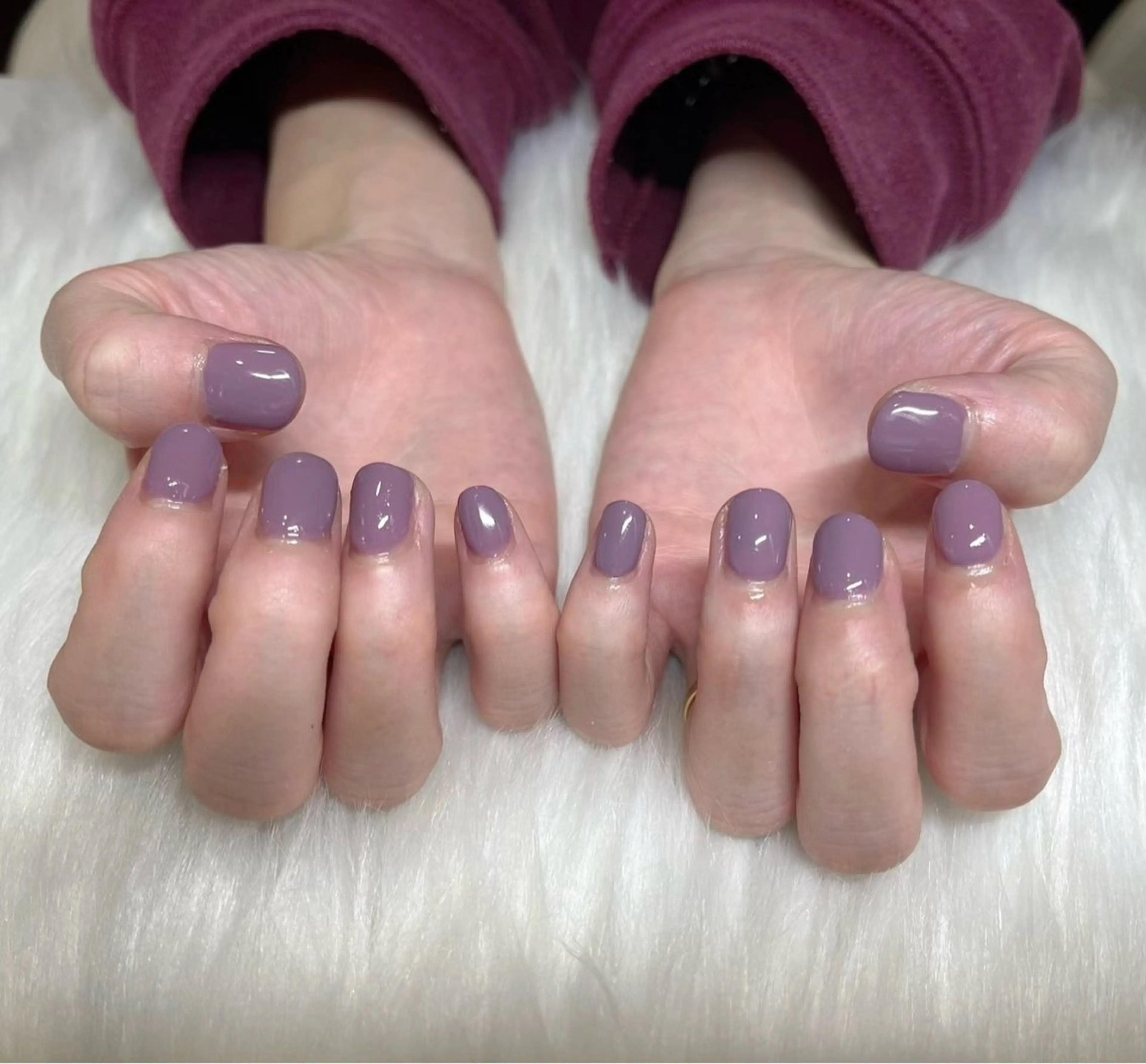 ネイル ワンカラーネイル ハンドネイル 加藤 千鈴のネイルデザイン