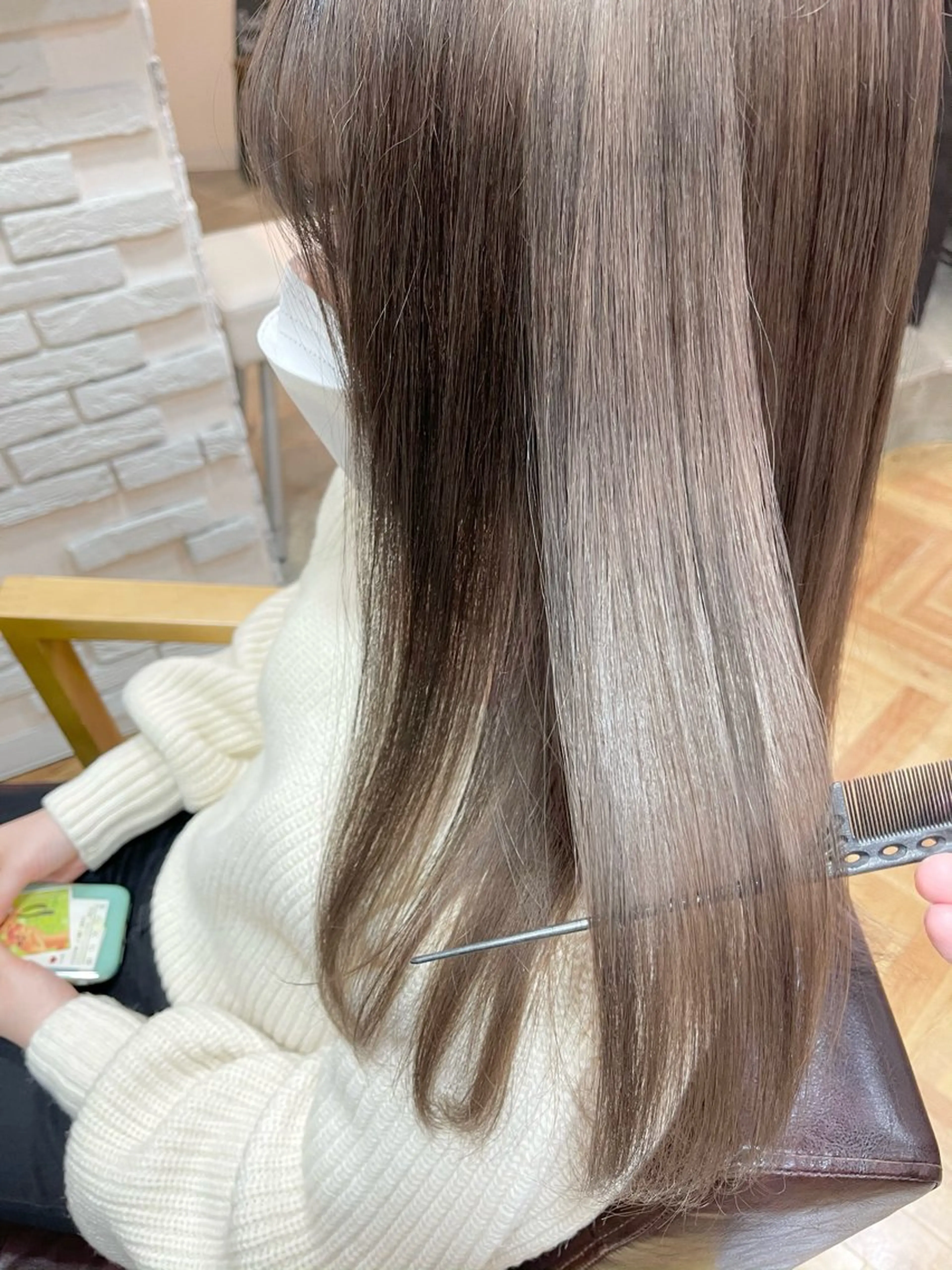 【🌈カットなし🌈】ケアカラー+TOKIO Tr+コテ巻きの写真