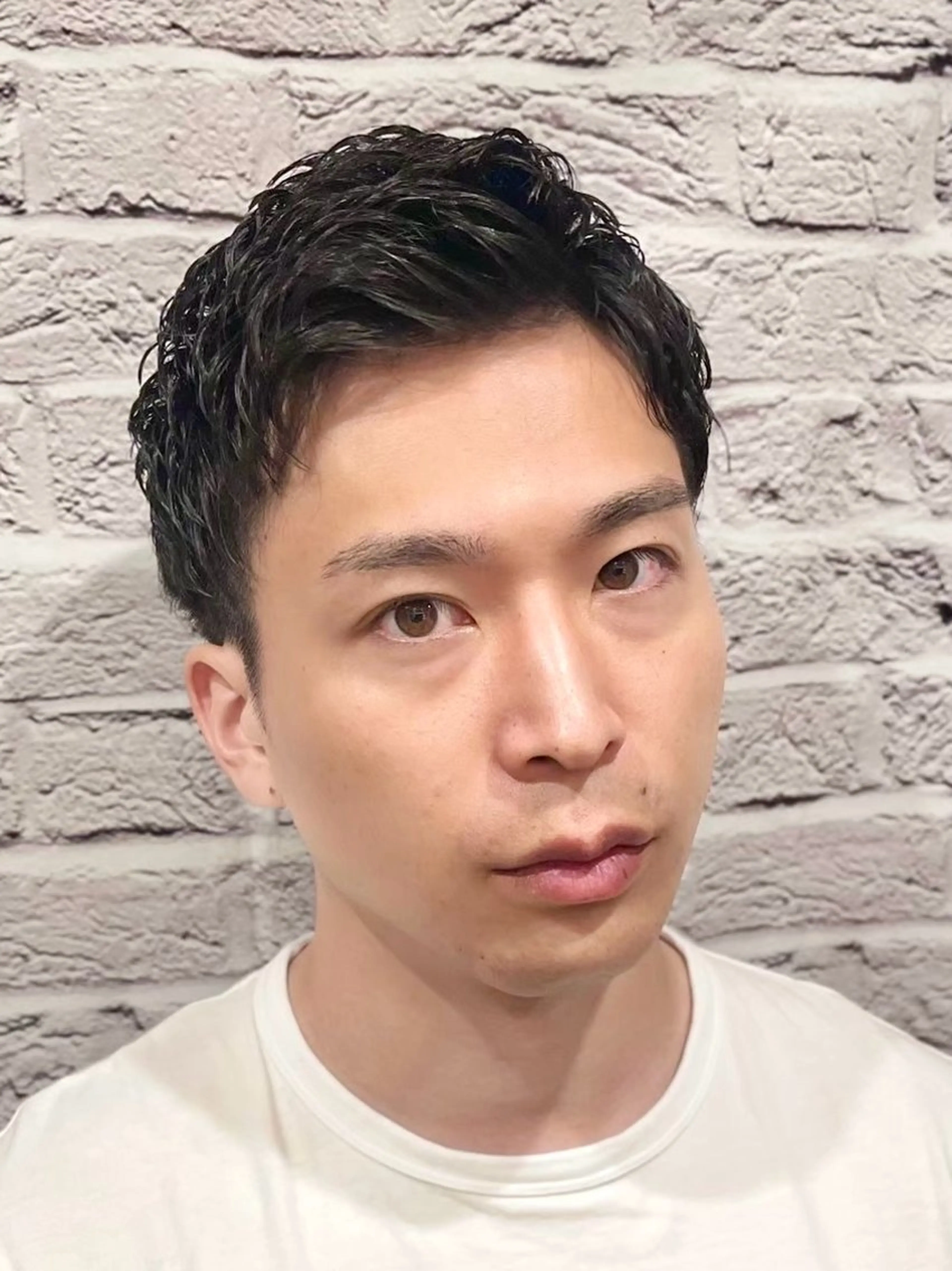 ショート パーマ ヘアアレンジ メンズ キッズ メンズカット/パーマ 山崎航平💈のヘアスタイル