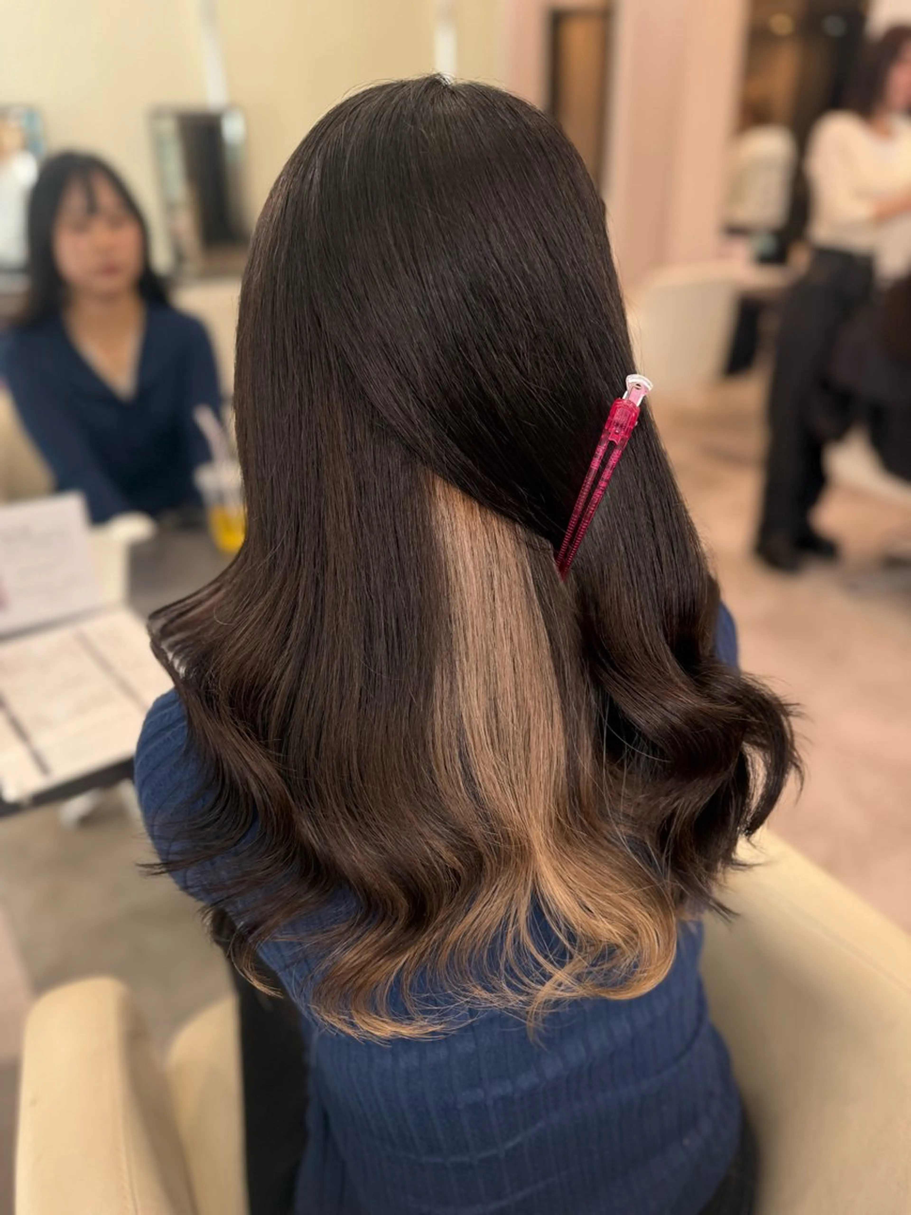 ロング カラー ベージュカラー ブリーチ ケアブリーチ 透明感カラー デザインカラー ヘアカラー 渋谷ハイトーン/髪質 改善/かすが🪽🫧のヘアスタイル