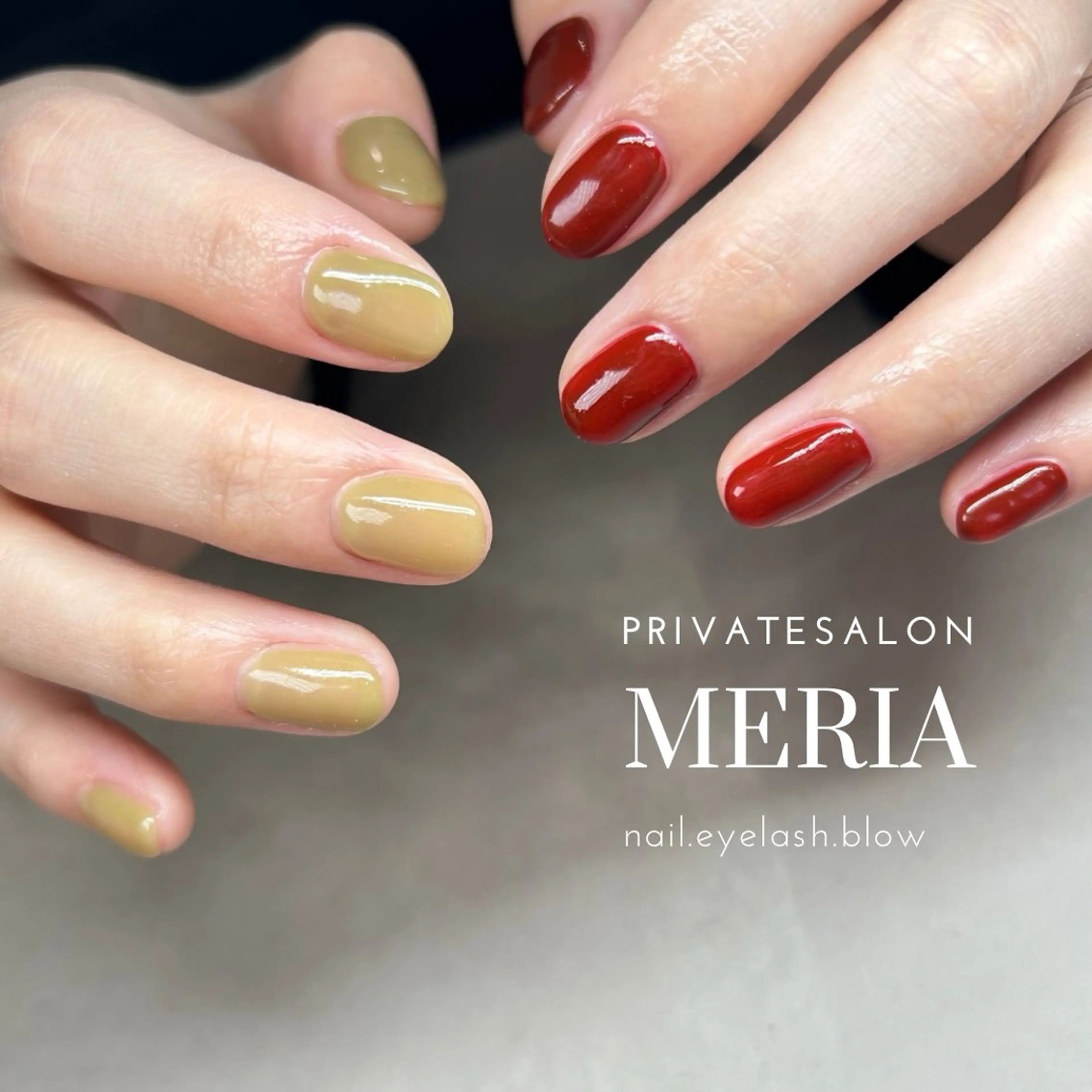 ネイル ワンカラーネイル ビューティーサロン meriaのネイルデザイン