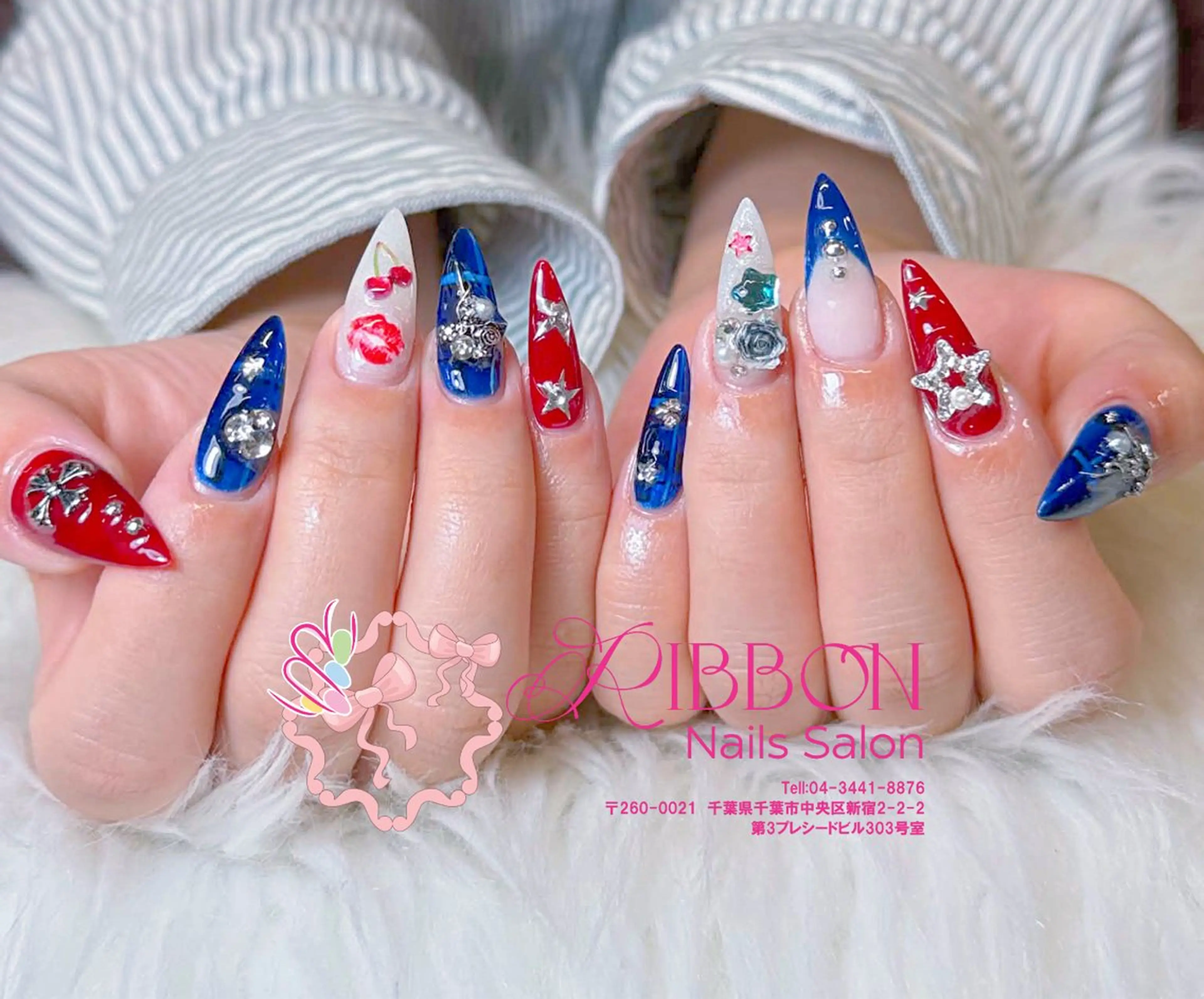 ネイル チークネイル フットネイル フレンチネイル グラデーション 韓国ネイル ハンドネイル Ribbonnail salonのネイルデザイン