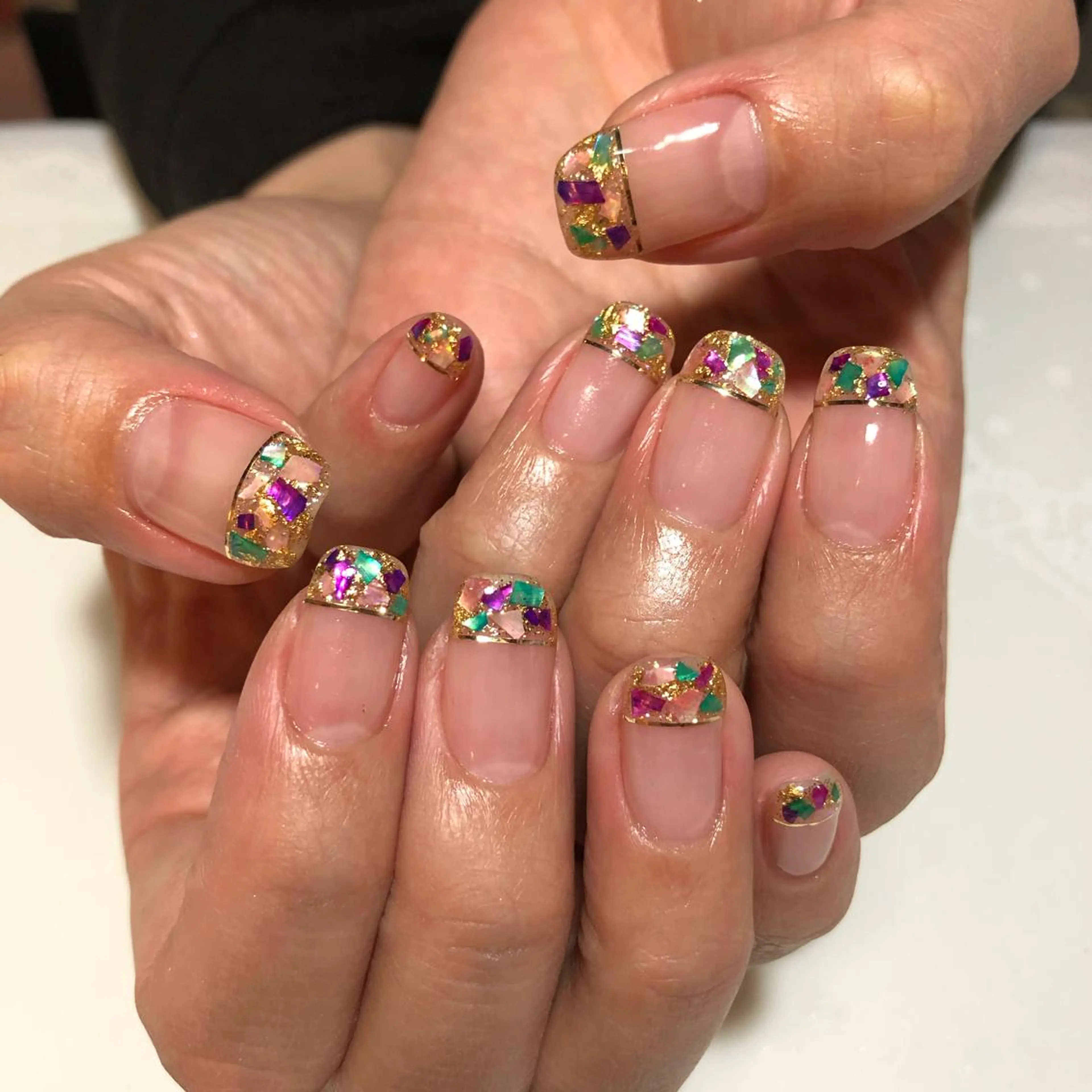 ネイル ニュアンスネイル g-up nail所属・米田 律子のネイルデザイン