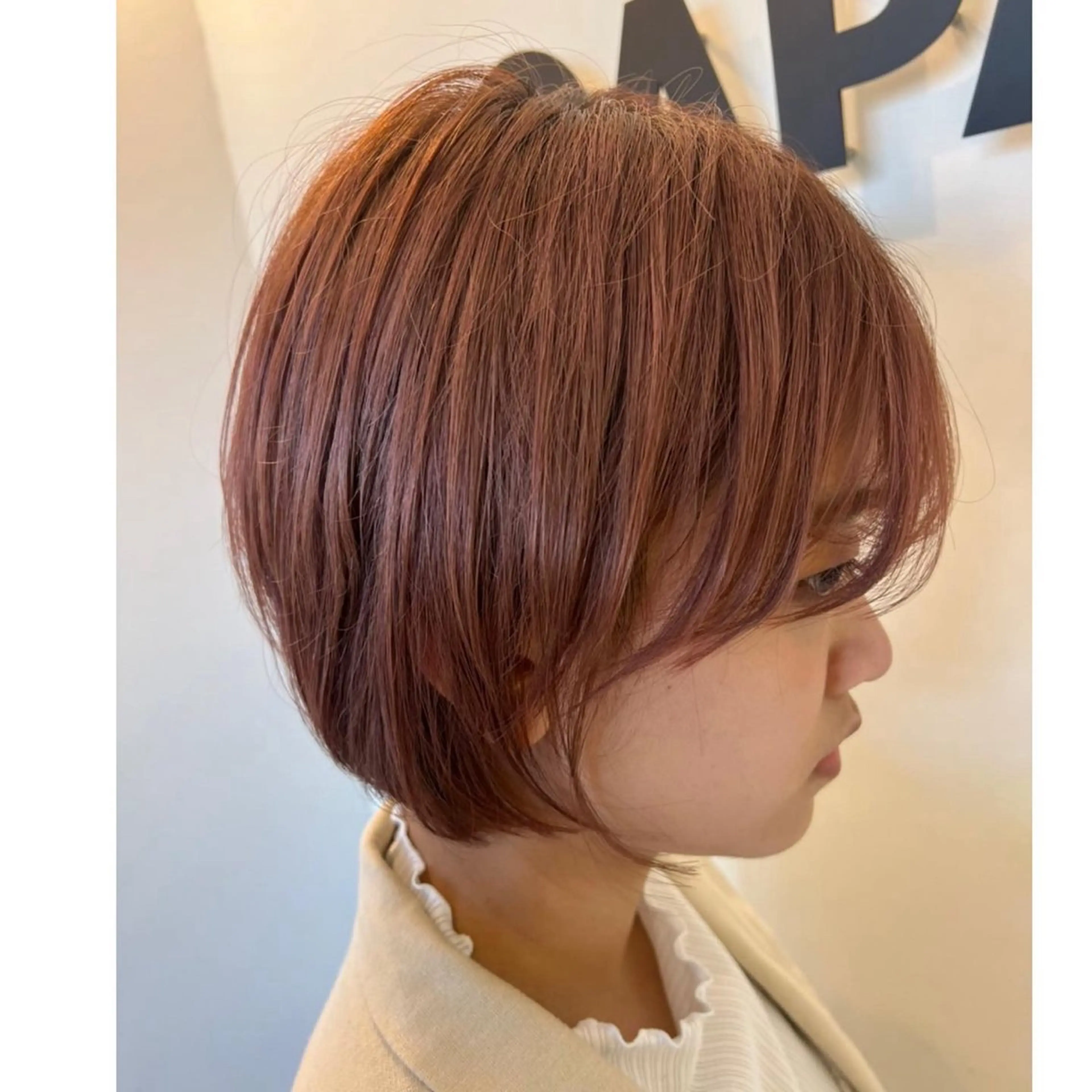 ショート カラー 髪質改善 トリートメント カット ヘアカラー トリートメント 岩崎 裕司のヘアスタイル