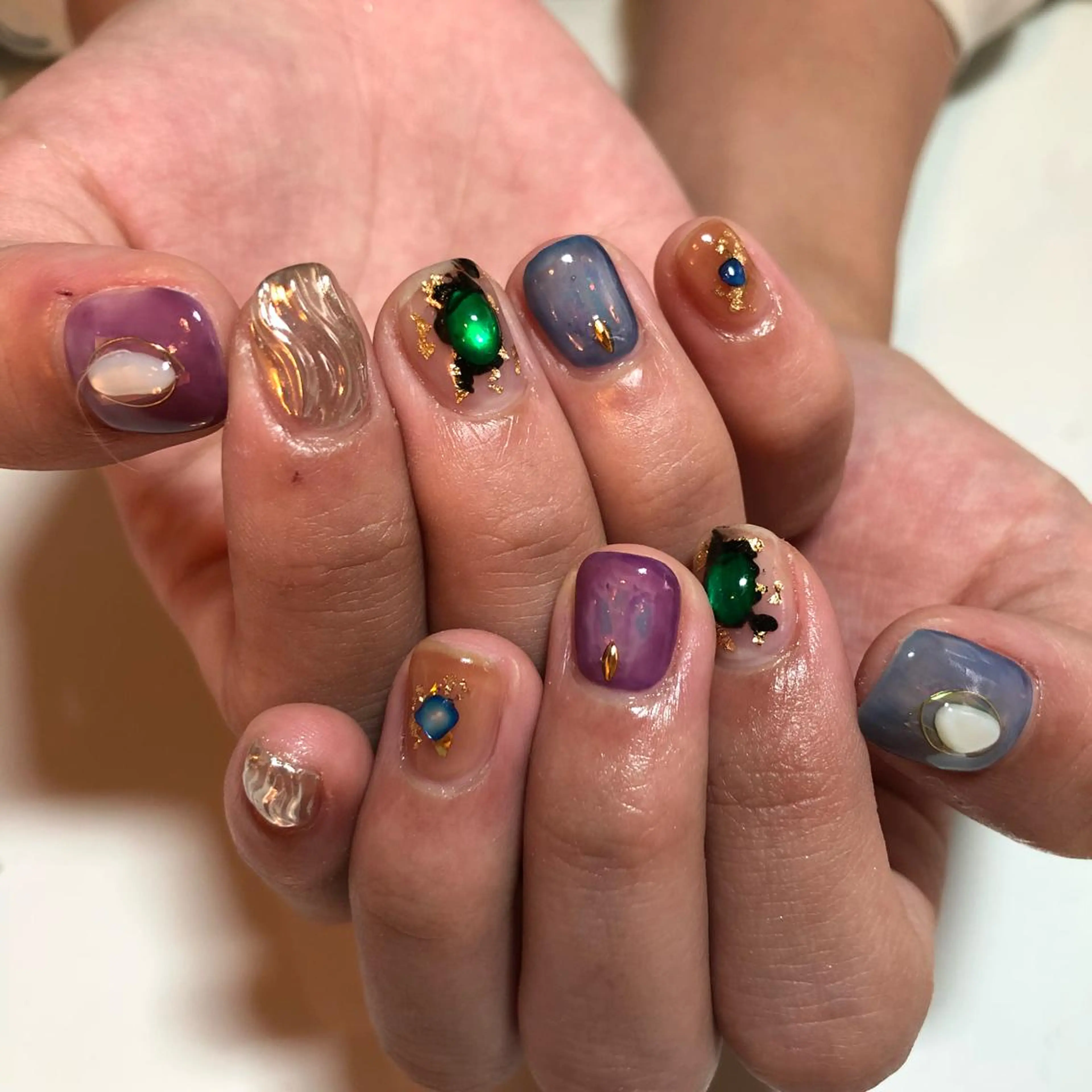 ネイル ニュアンスネイル g-up nail所属・米田 律子のネイルデザイン