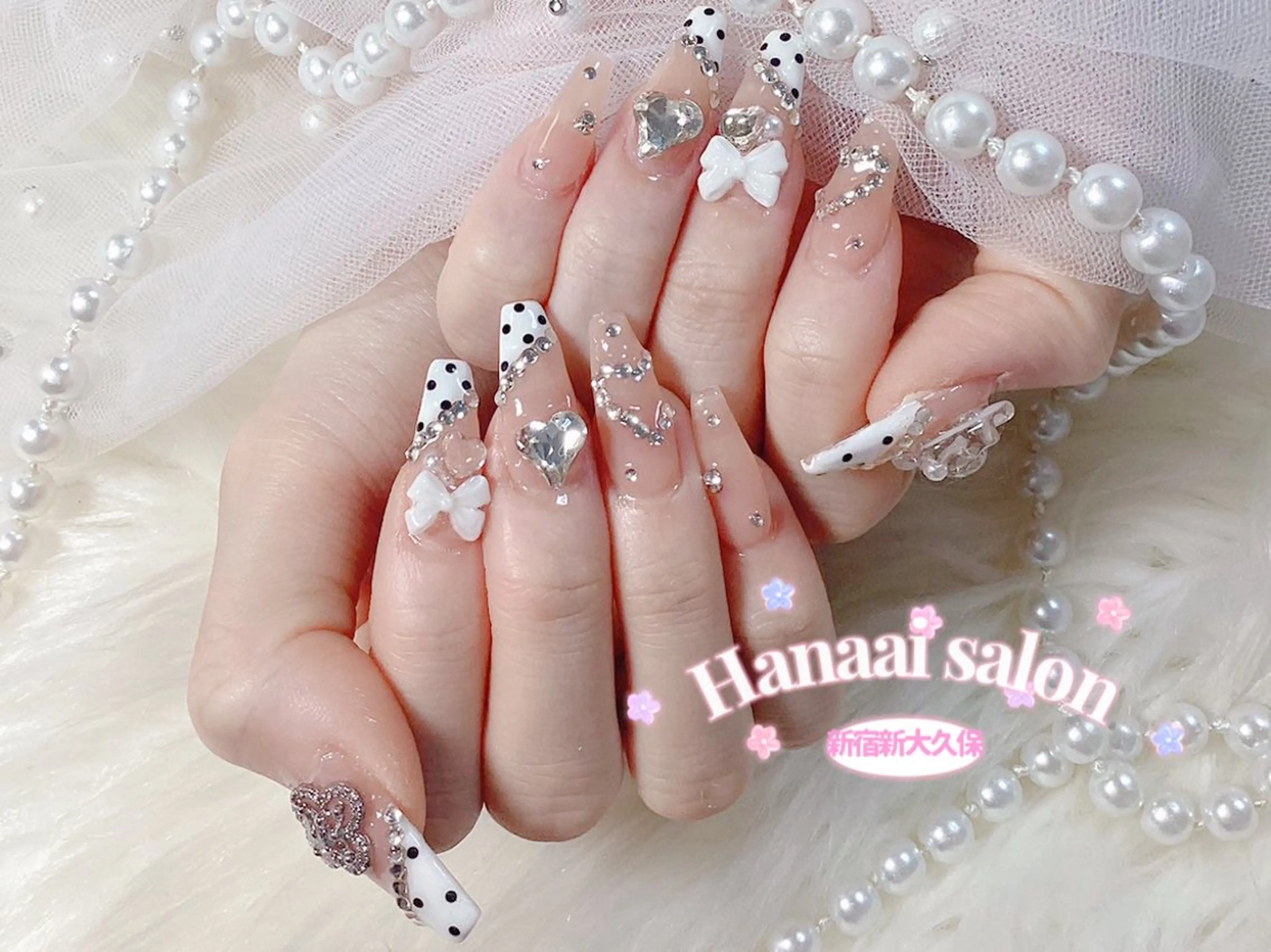 セミロング Hanaai Salon新大久保店のネイルデザイン