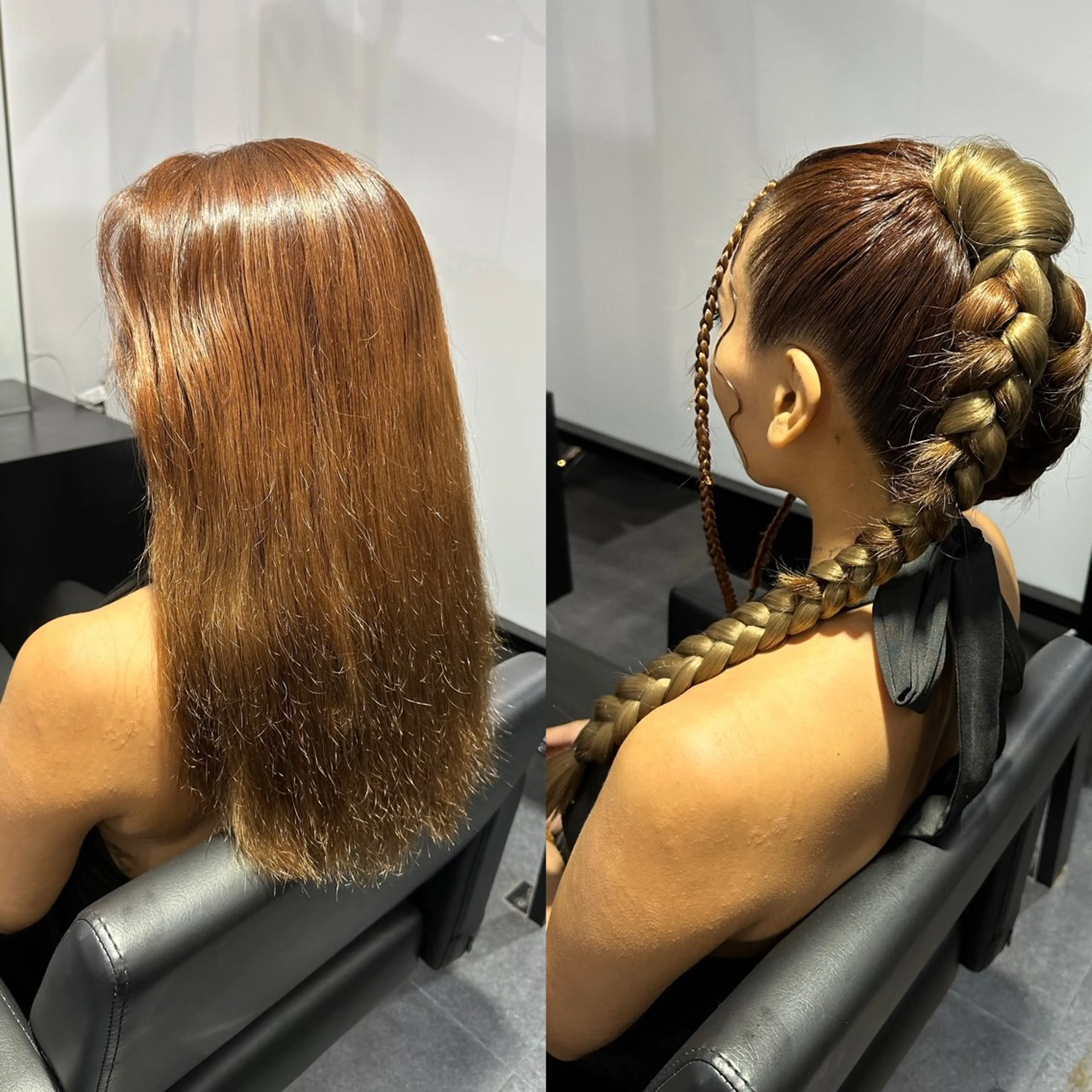 ロング ヘアアレンジ 🌈派手髪エクステ ブレイズ🌈ひろとのヘアスタイル