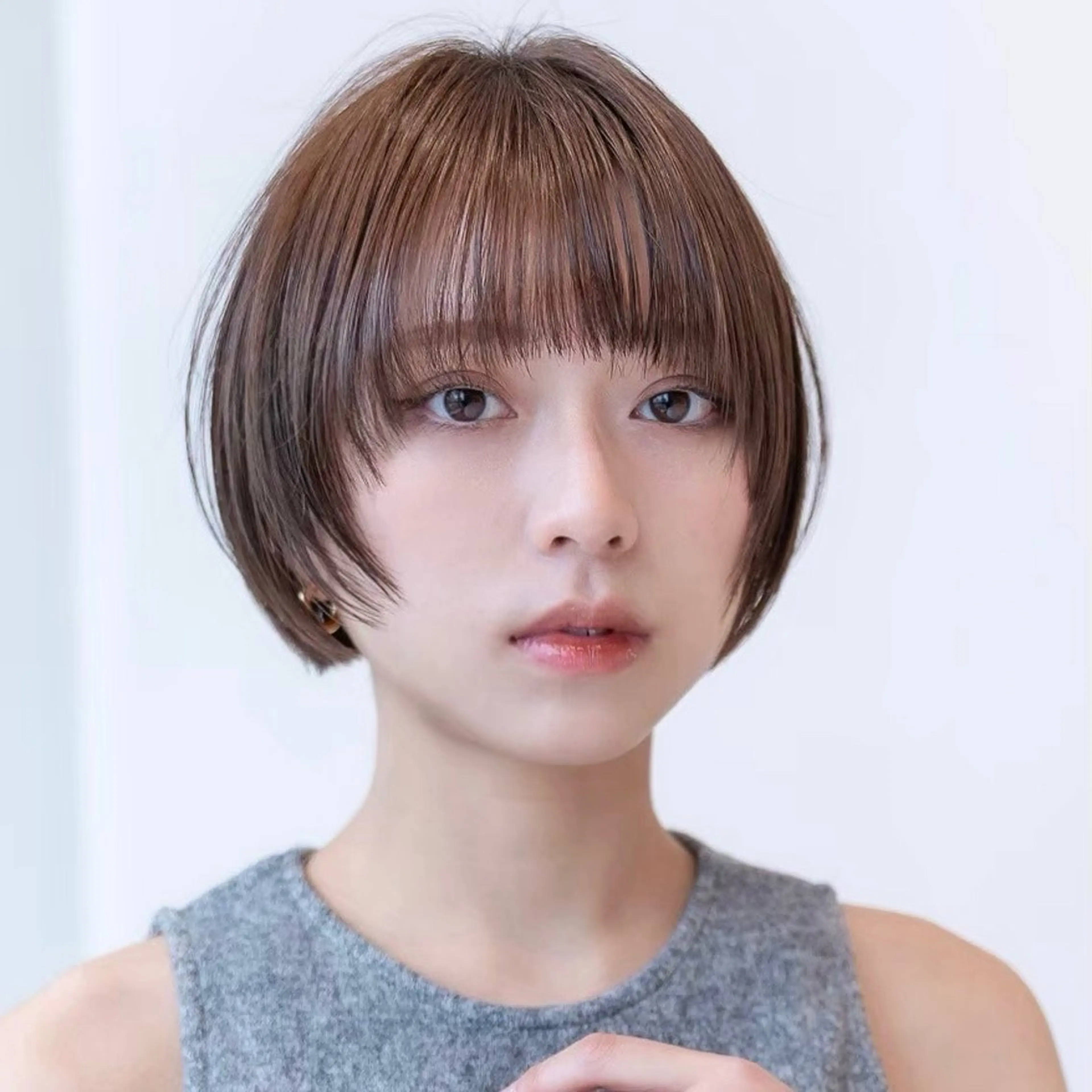 ショート カラー カット ヘアカラー トリートメント 田中航平/渋谷ボブ/ レイヤーボブのヘアスタイル