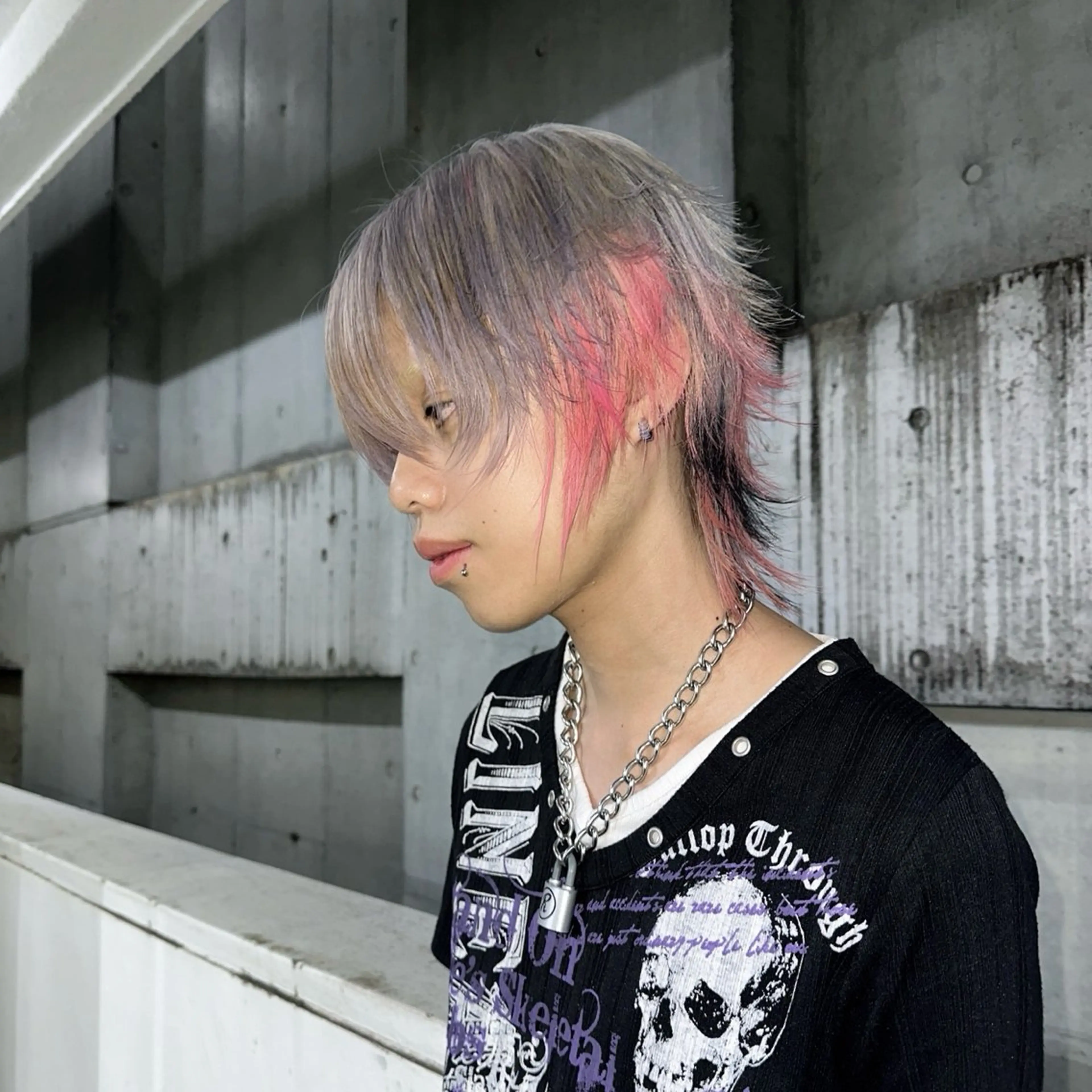 ショート カラー カット ハイトーン/ウルフ /エクステ/ましろのヘアスタイル