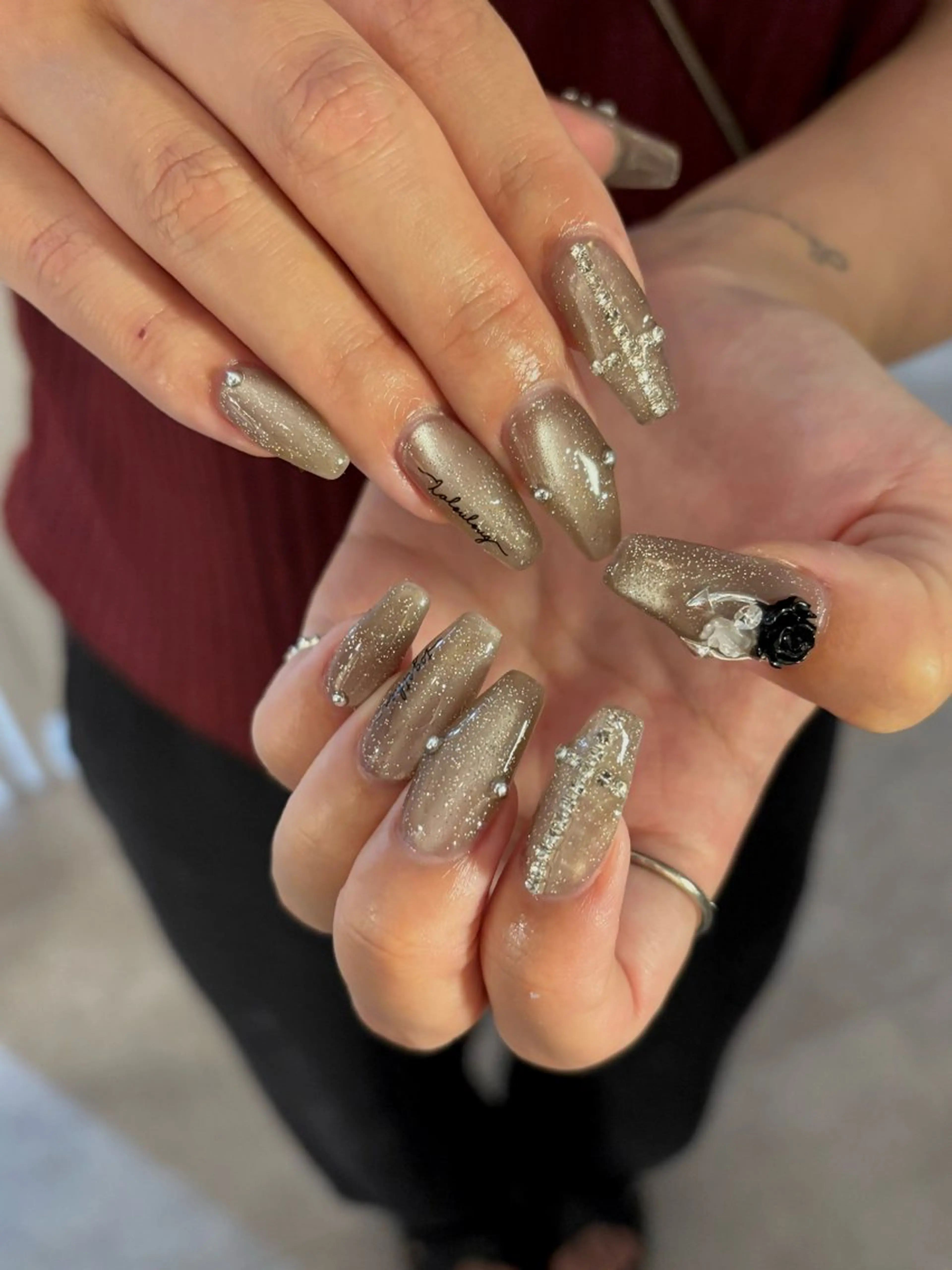 ネイル ワンホンネイル ハンドネイル nail salon Soiréeのネイルデザイン