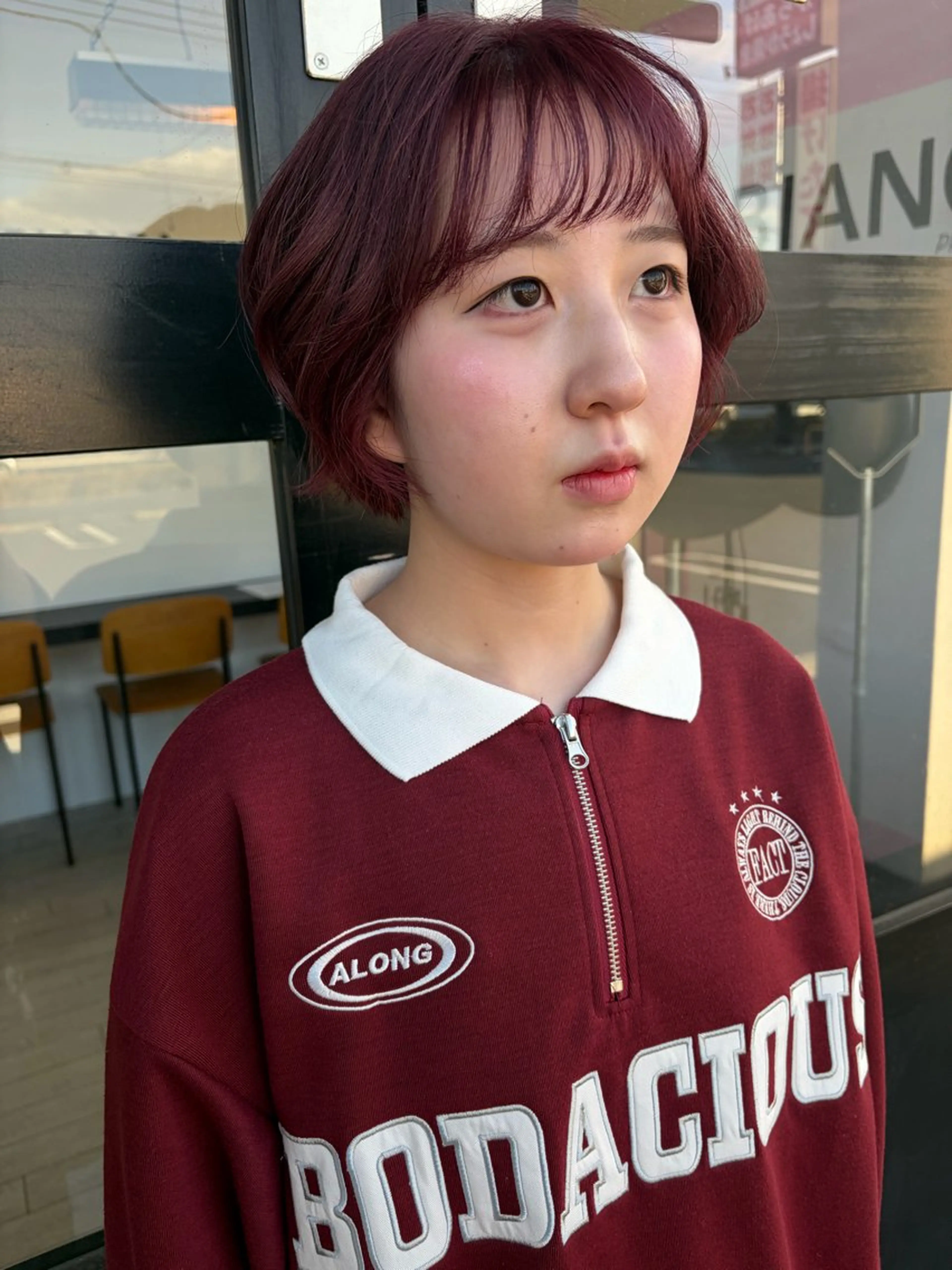 ショート カラー ブリーチ ショートヘア カット ヘアカラー トリートメント 遠藤 愛莉のヘアスタイル