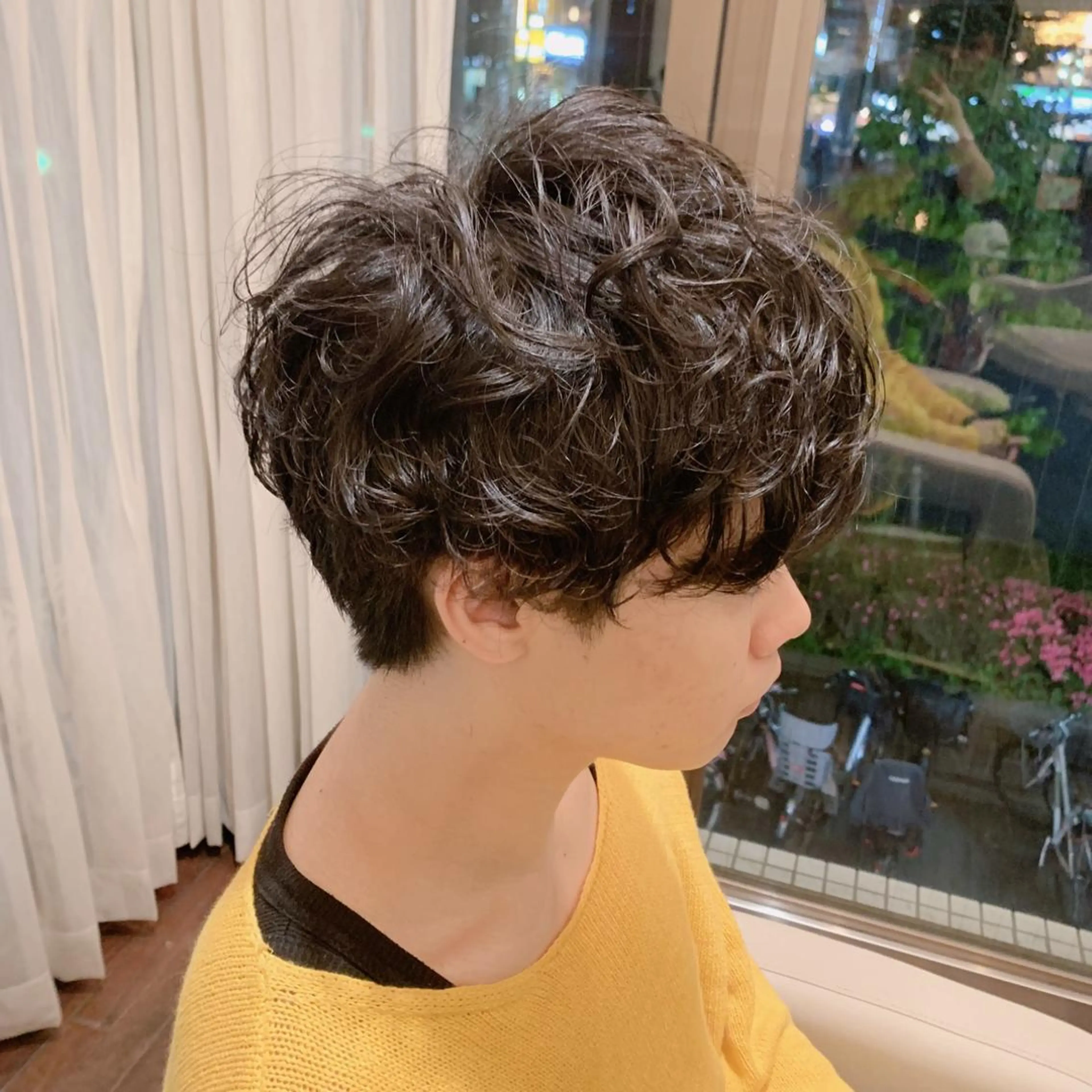 ショート パーマ メンズ 小顔/似合わせカット 杉山莉菜のヘアスタイル