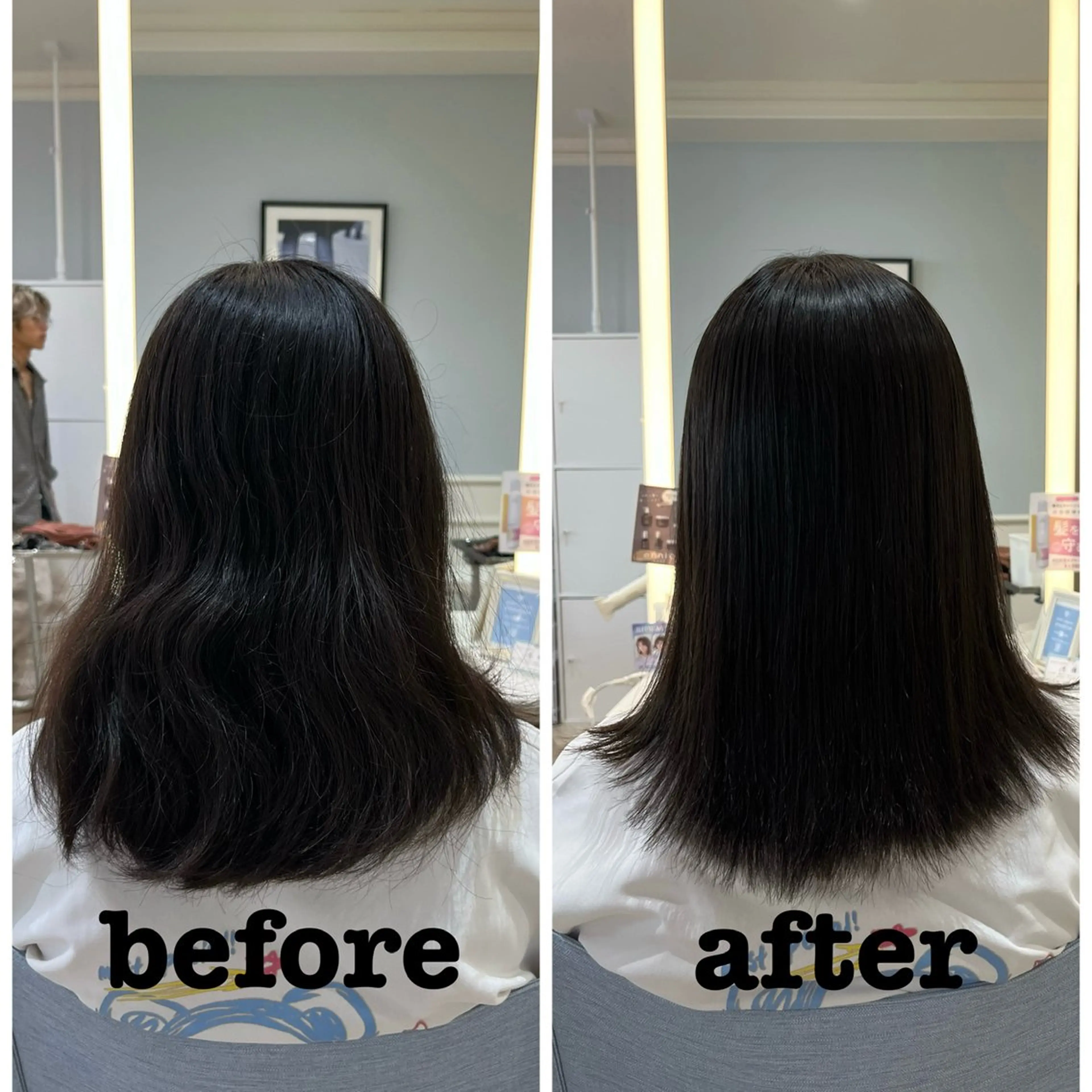 セミロング 髪質改善 縮毛矯正 カット 縮毛矯正 トリートメント 縮毛矯正／ 似合わせ／古津遼平のヘアスタイル