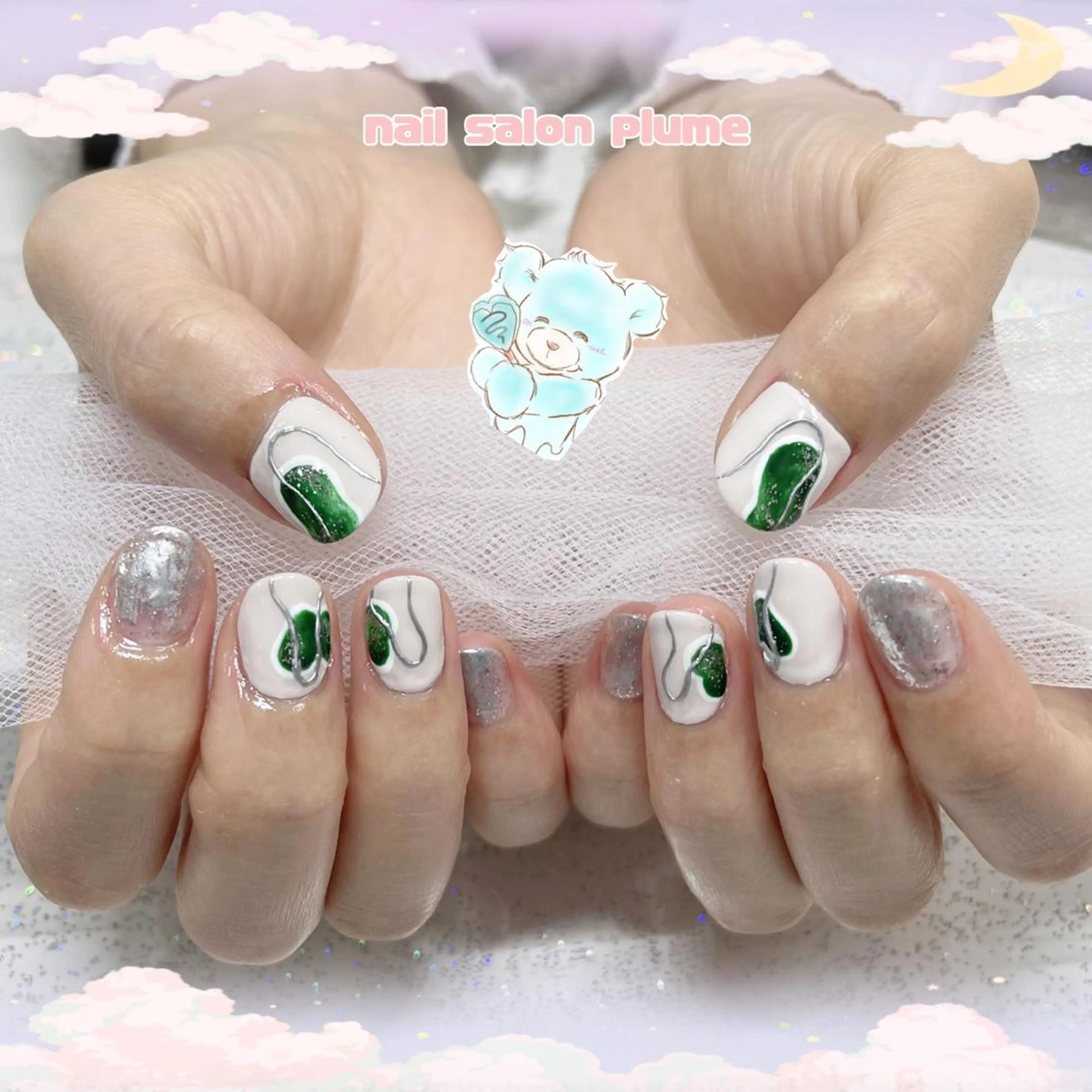 ネイル ハンドネイル plume nail ☆韓国ネイルのネイルデザイン