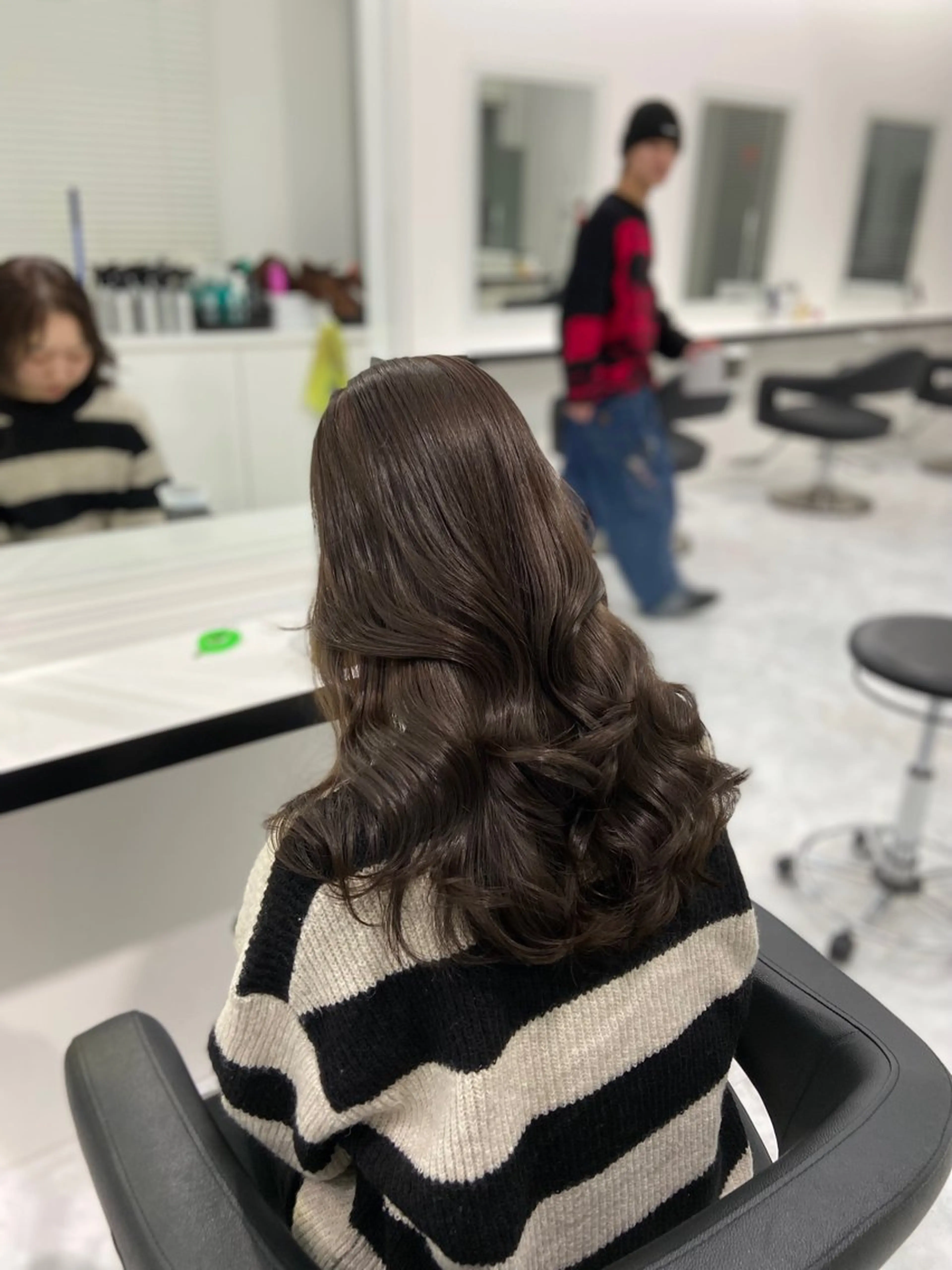 ロング カラー ヘアアレンジ カット ヘアカラー ヘアセット レイヤー×透明感カラ ーHAYATOのヘアスタイル
