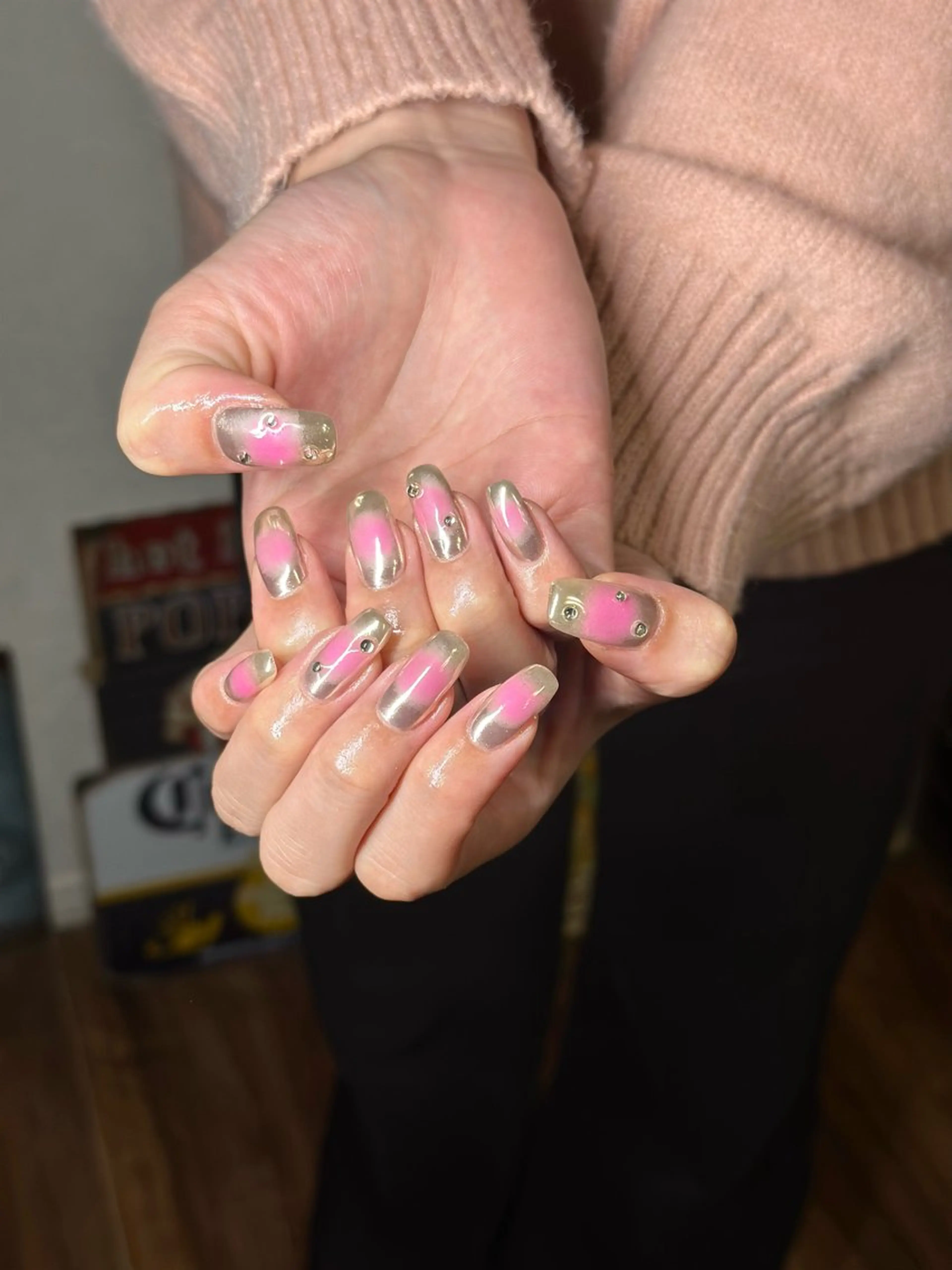 ネイル チークネイル ハンドネイル Nroom. /はるのネイルデザイン