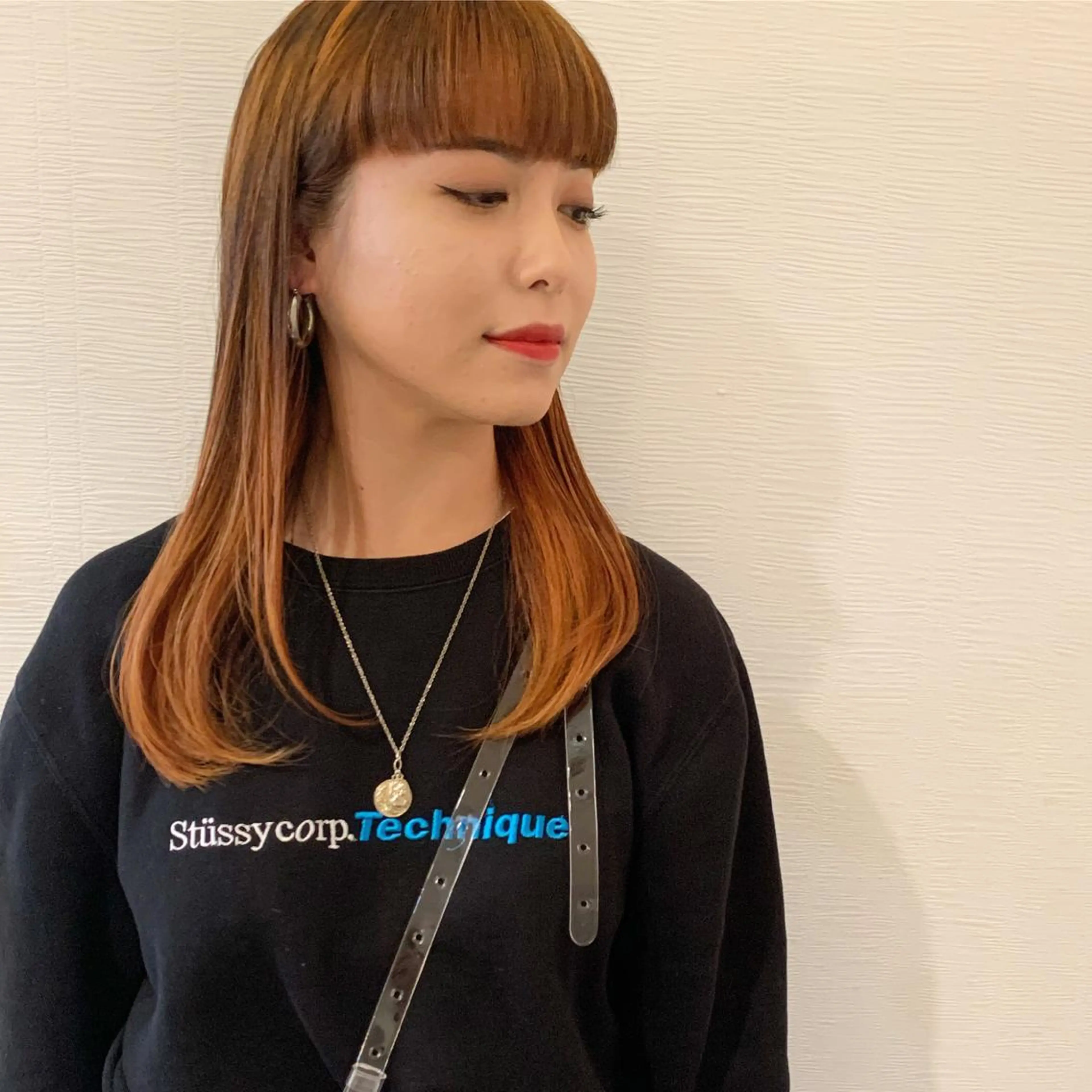 前髪ストレート&前髪カットの写真