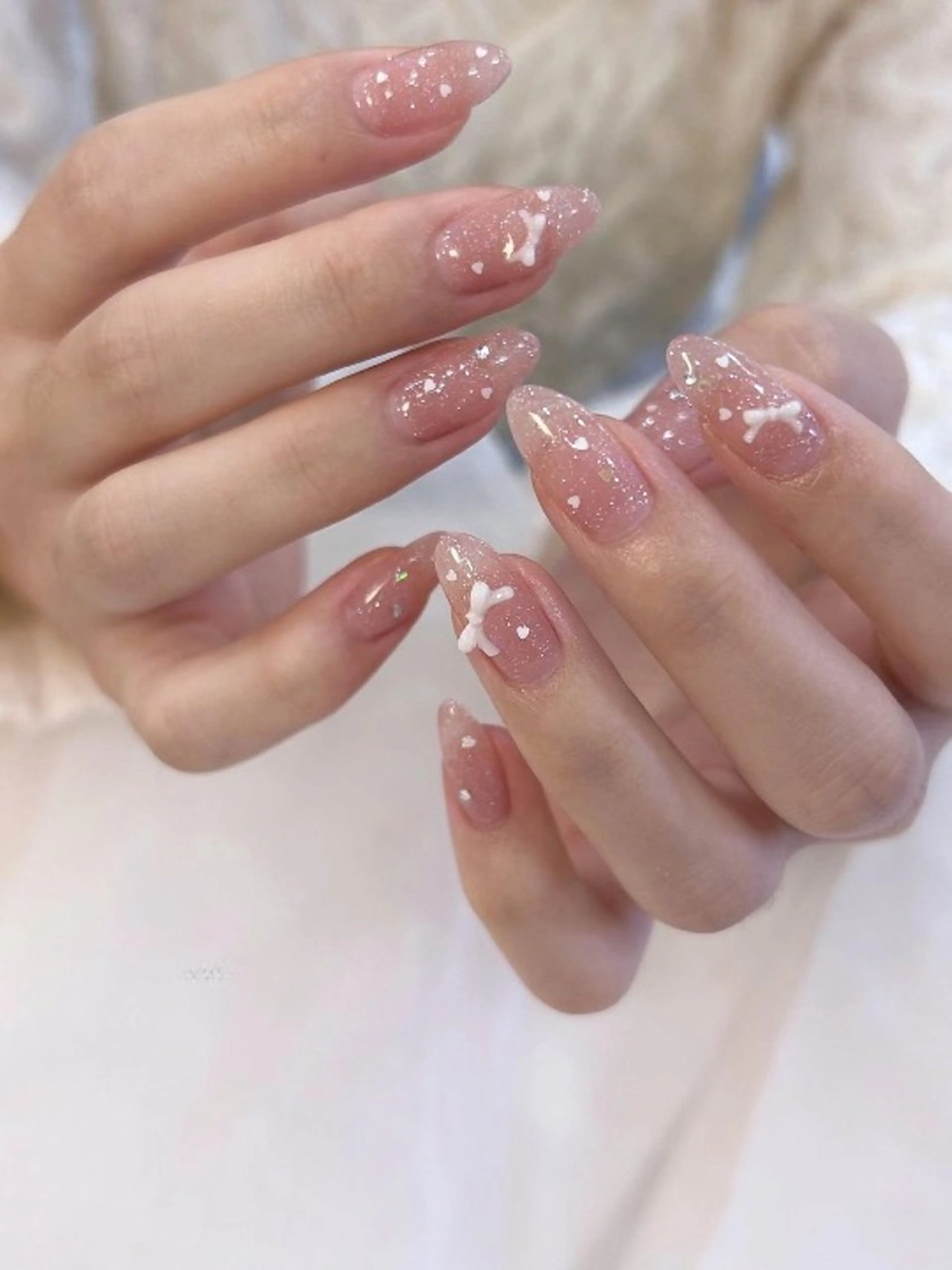 カラー グラデーションカラー ピンクカラー ハンドネイル AIN Nailのネイルデザイン