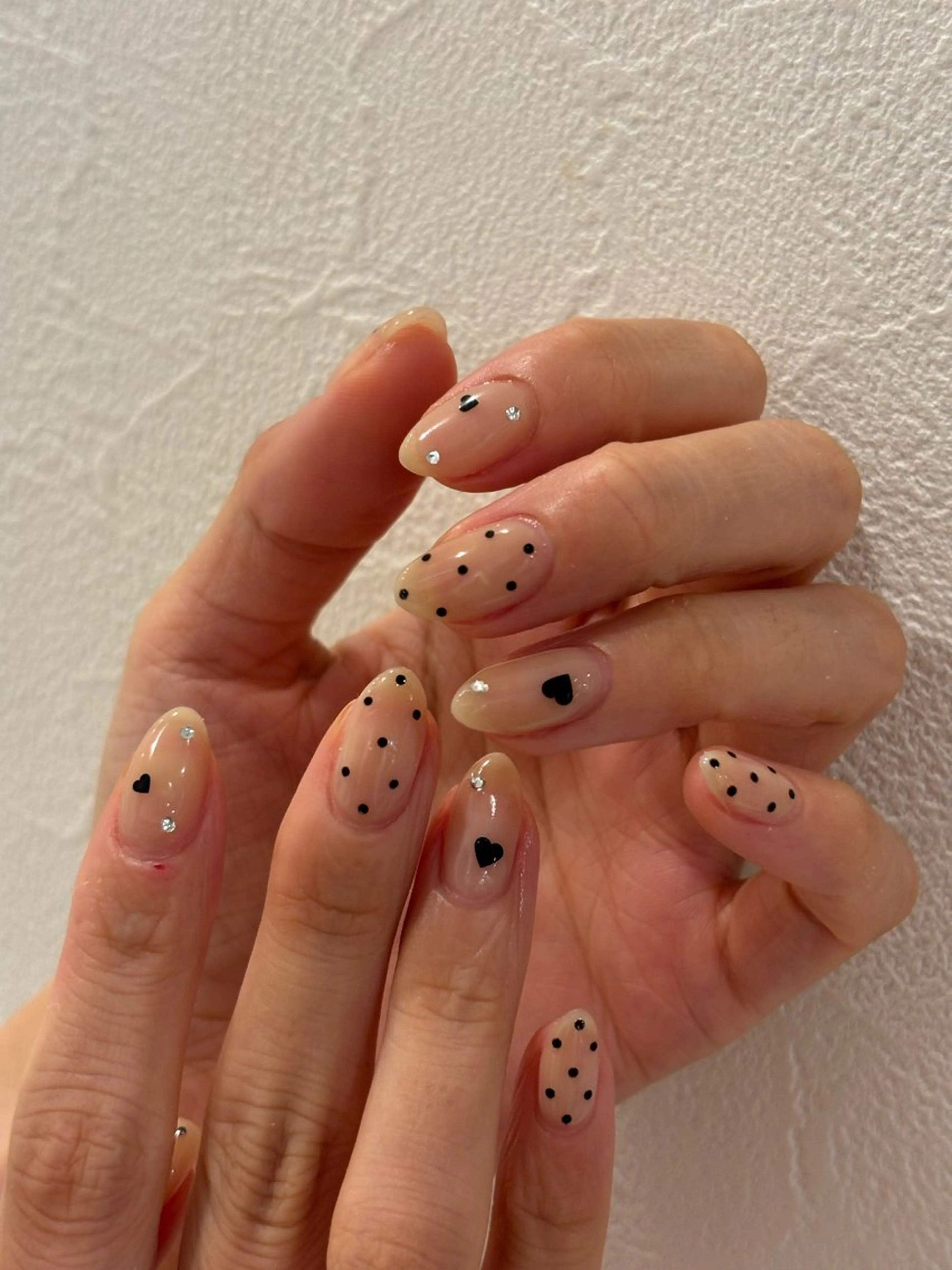 ネイル ハート ワンホンネイル Ann. nail.tokyo所属・Ann nailのネイルデザイン