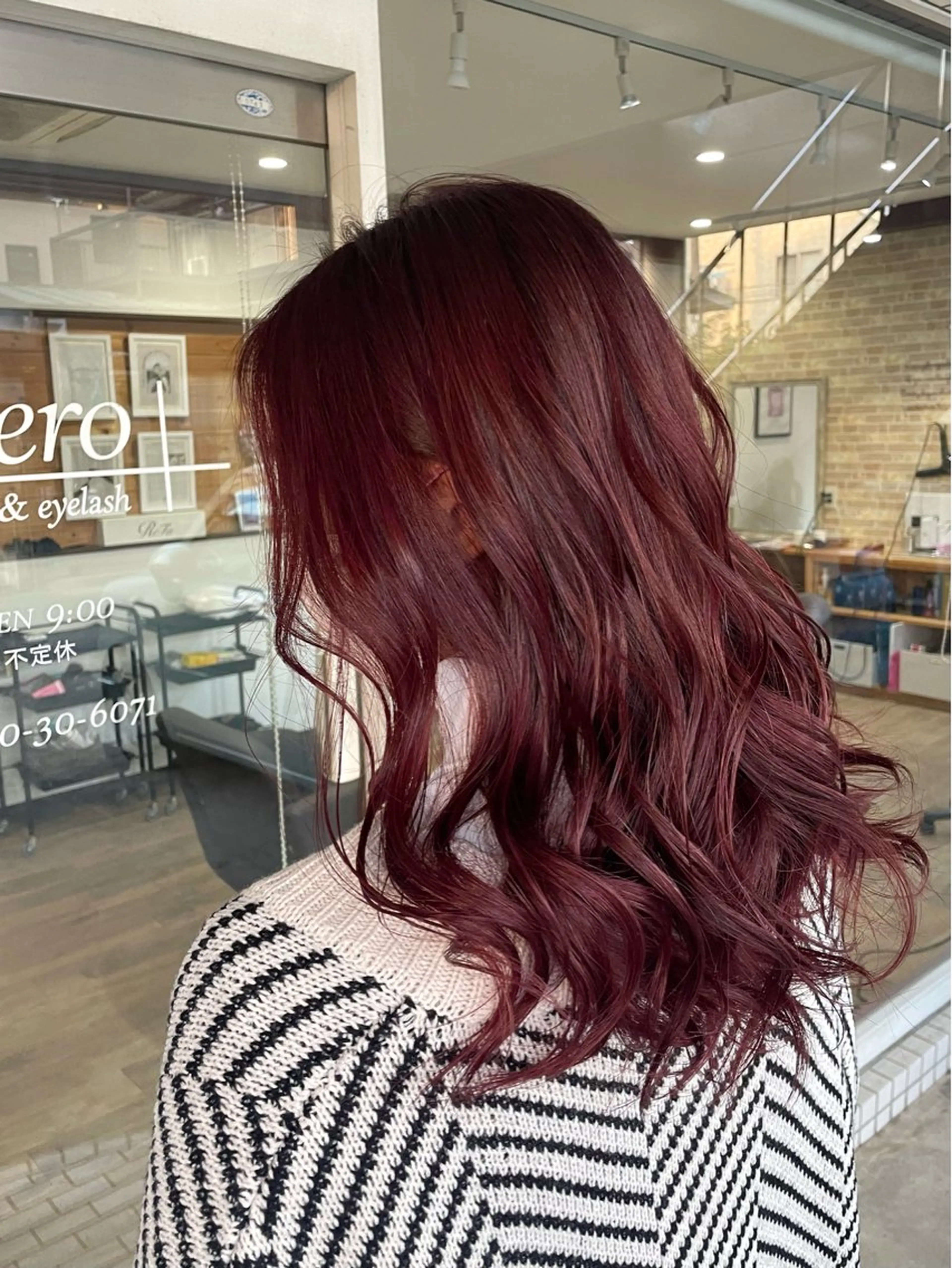 セミロング カラー ブリーチ ブリーチなしカラー ピンクカラー ヘアカラー トリートメント 透明感/ハイライト 🌺MOMOKAのヘアスタイル