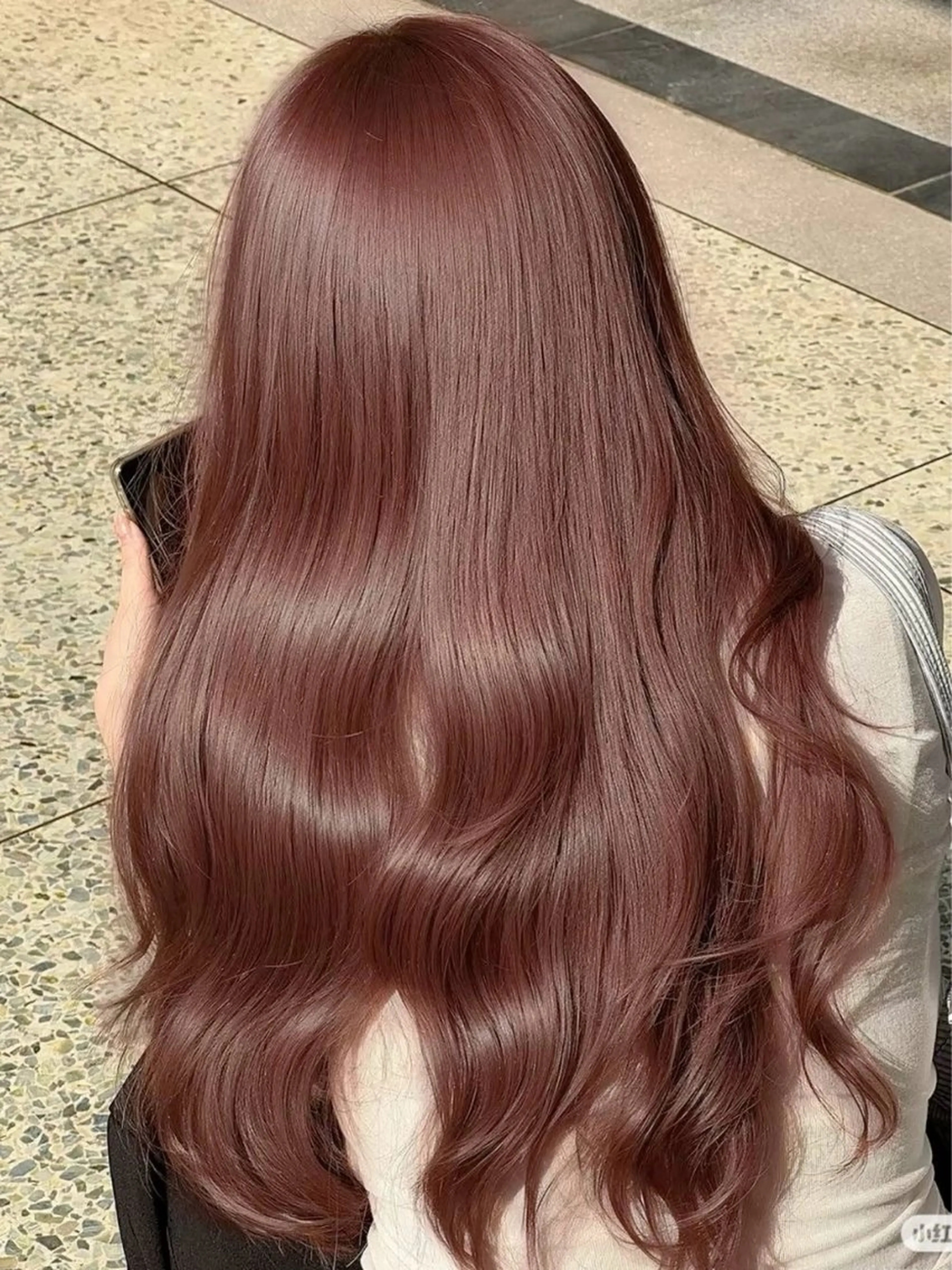 ロング カラー ベージュカラー ダブルカラー オリーブカラー🫒/ ハッシュカット/みゆのヘアスタイル