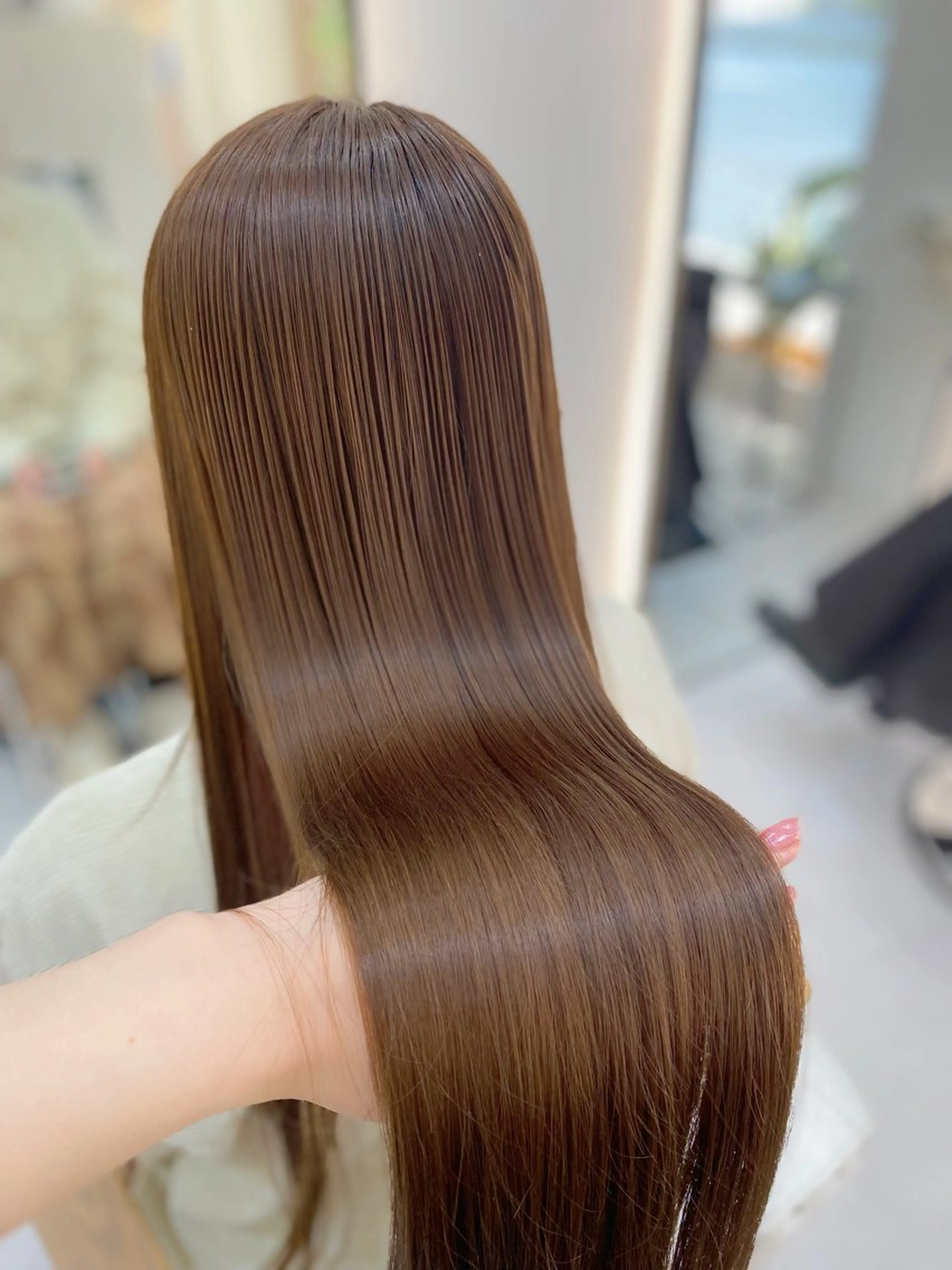 ロング カラー カット ヘアカラー トリートメント 艶髪・透明感カラー・ 韓国ヘア・Yuriのヘアスタイル