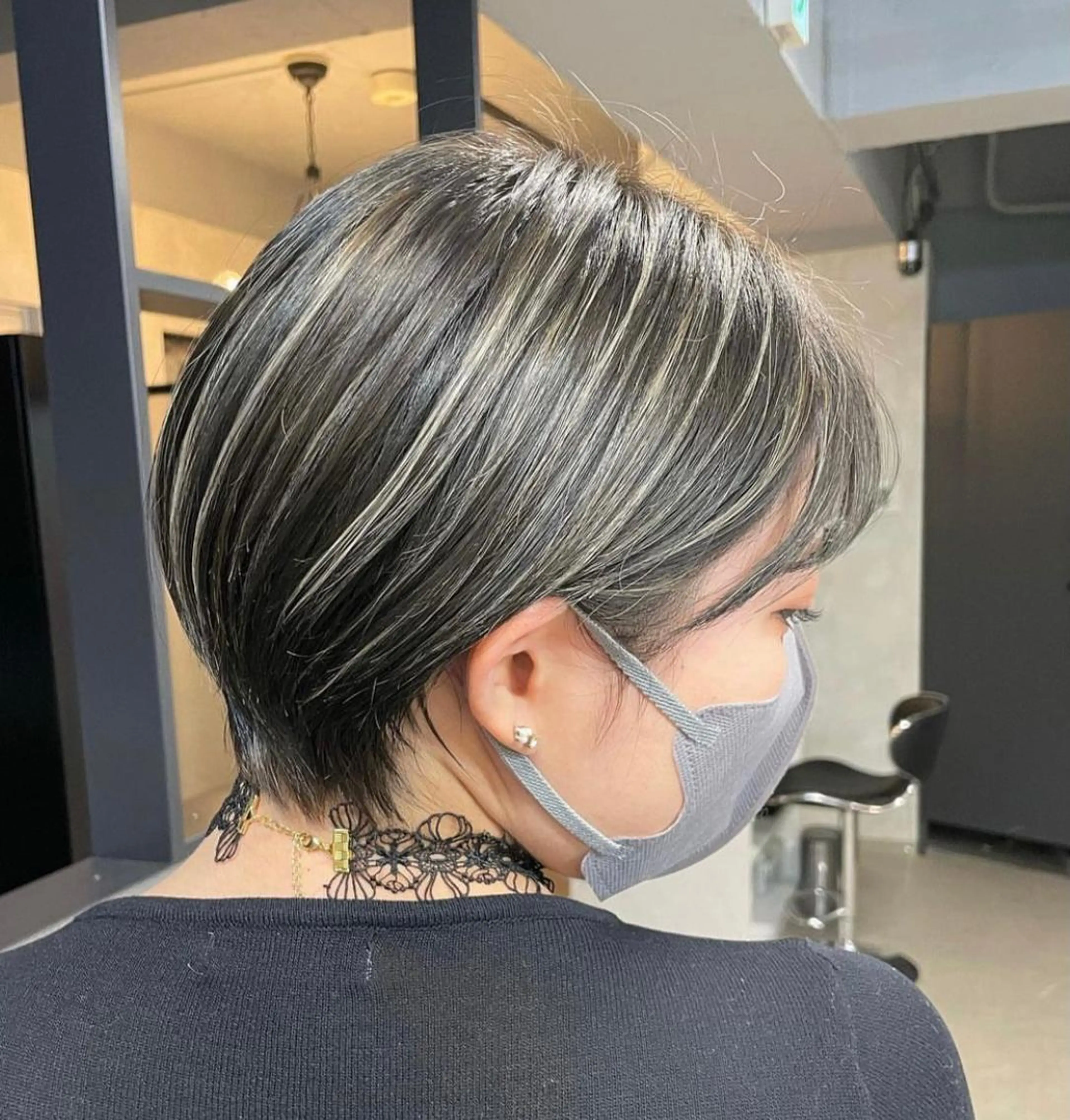 ショート カラー カット ヘアカラー トリートメント 新宿/韓国風レイヤー 髪質改善/ジャッキーのヘアスタイル