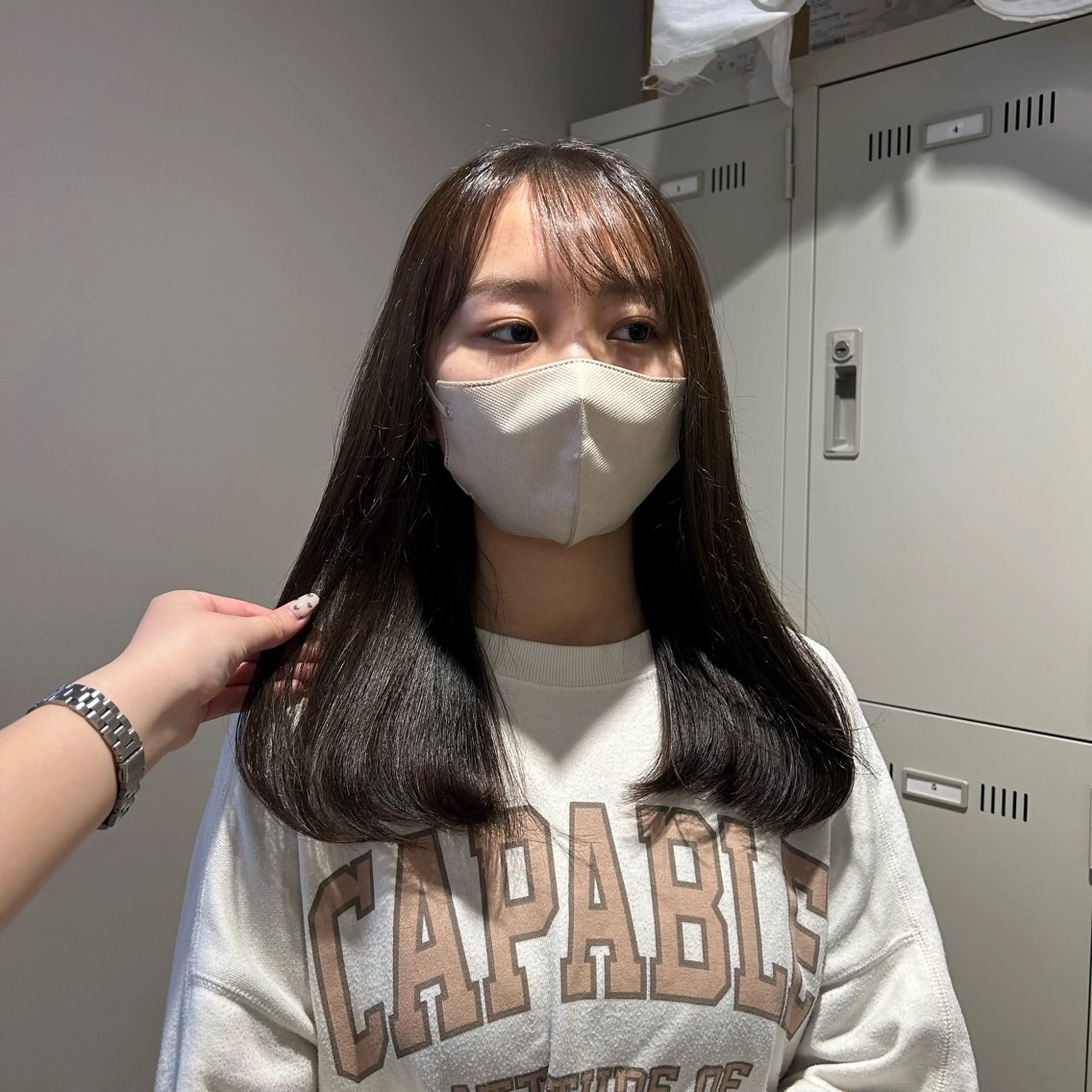 カラー 透明感ベージュ🤎 ナチュラルレイヤーのヘアスタイル