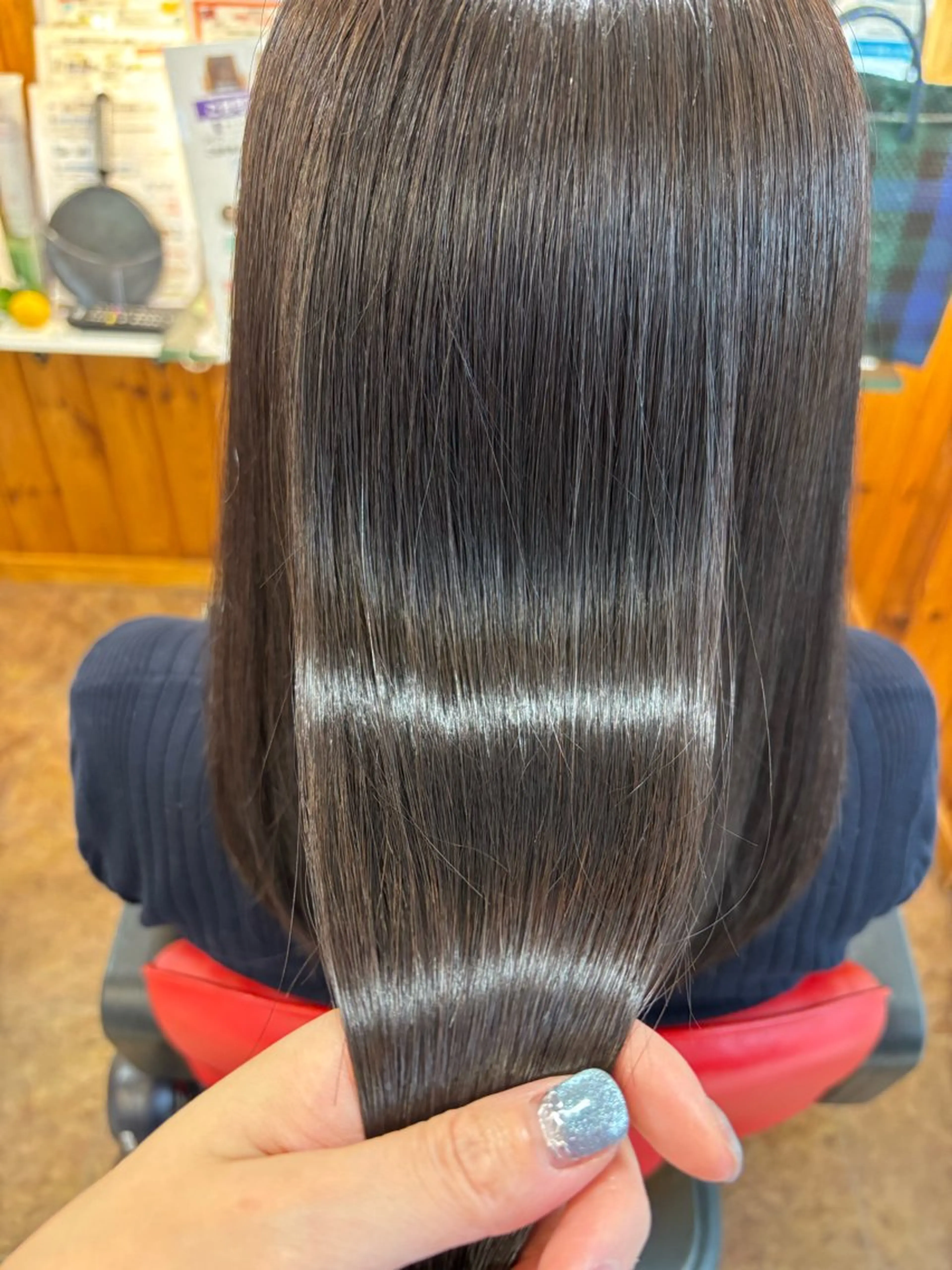 ロング 髪質改善 縮毛矯正 トリートメント カット 縮毛矯正 トリートメント 佐藤 慈巳のヘアスタイル