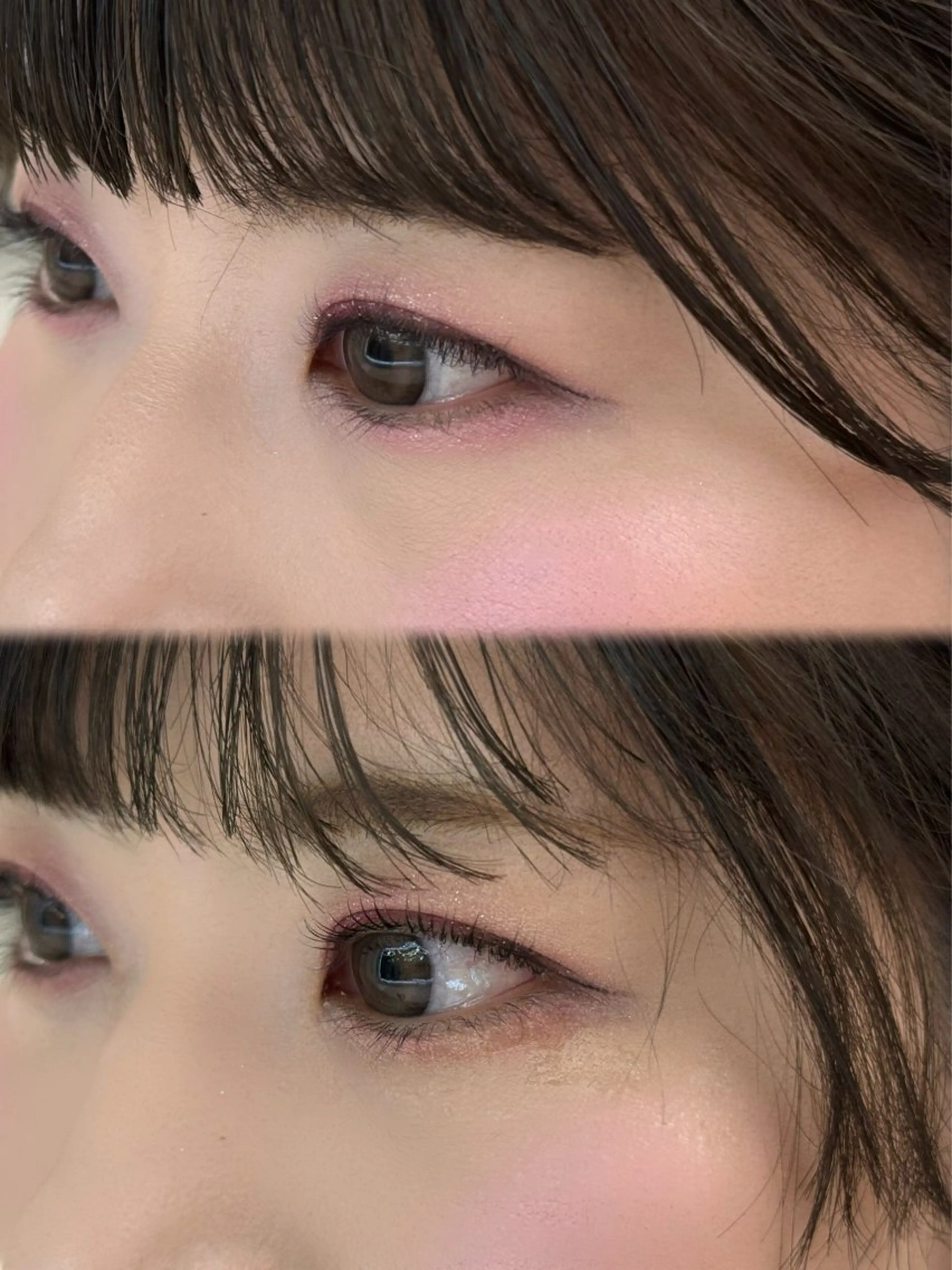 マツエク・マツパ 韓国レイヤー/天神 ダブルカラー/真白のヘアスタイル