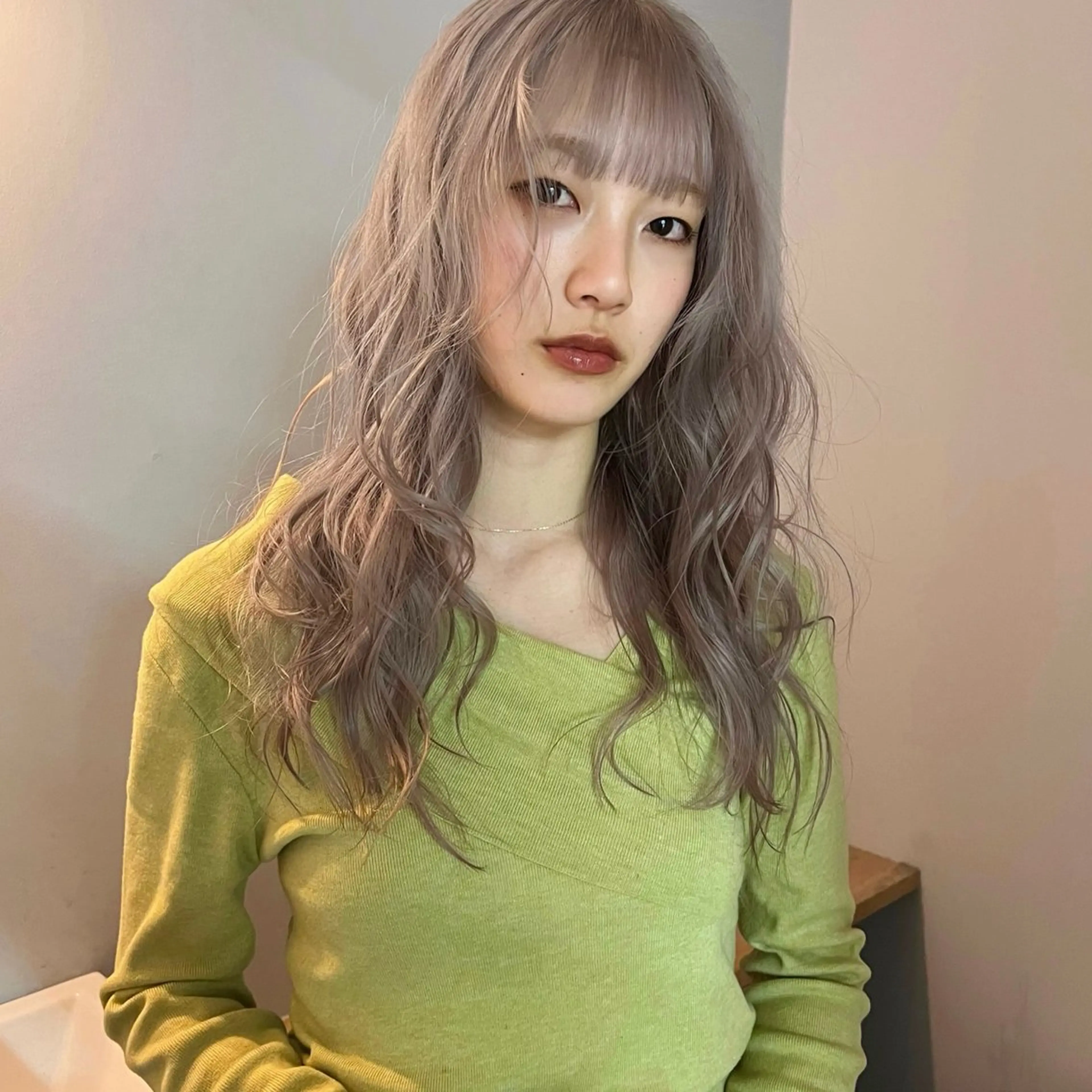 ロング ヘアカラー 舟橋耀/ブリーチカラ ー/レイヤーカットのヘアスタイル