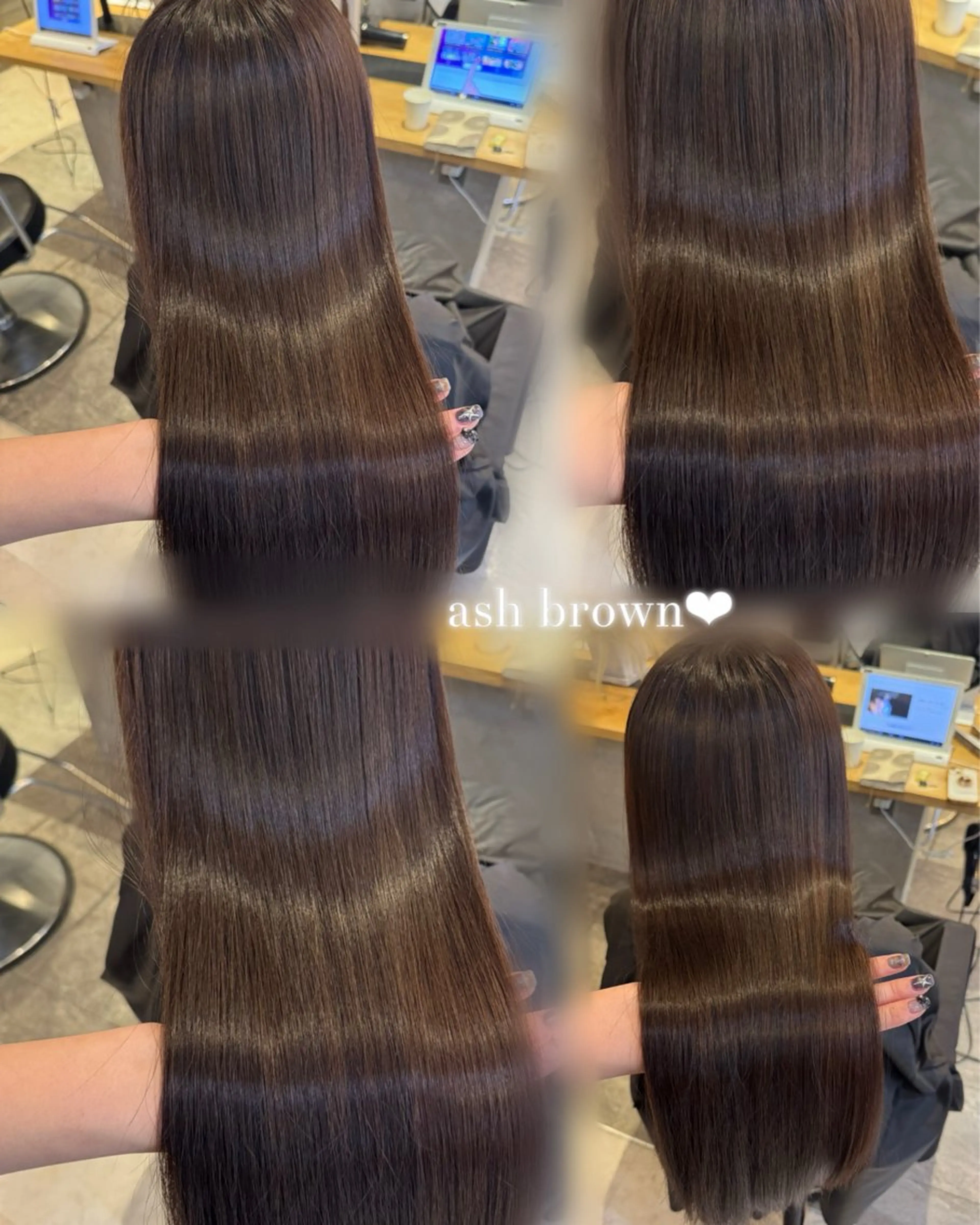 ロング ヘアカラー トリートメント 💎艶カラー髪質改善 💎🐇uraraのヘアスタイル