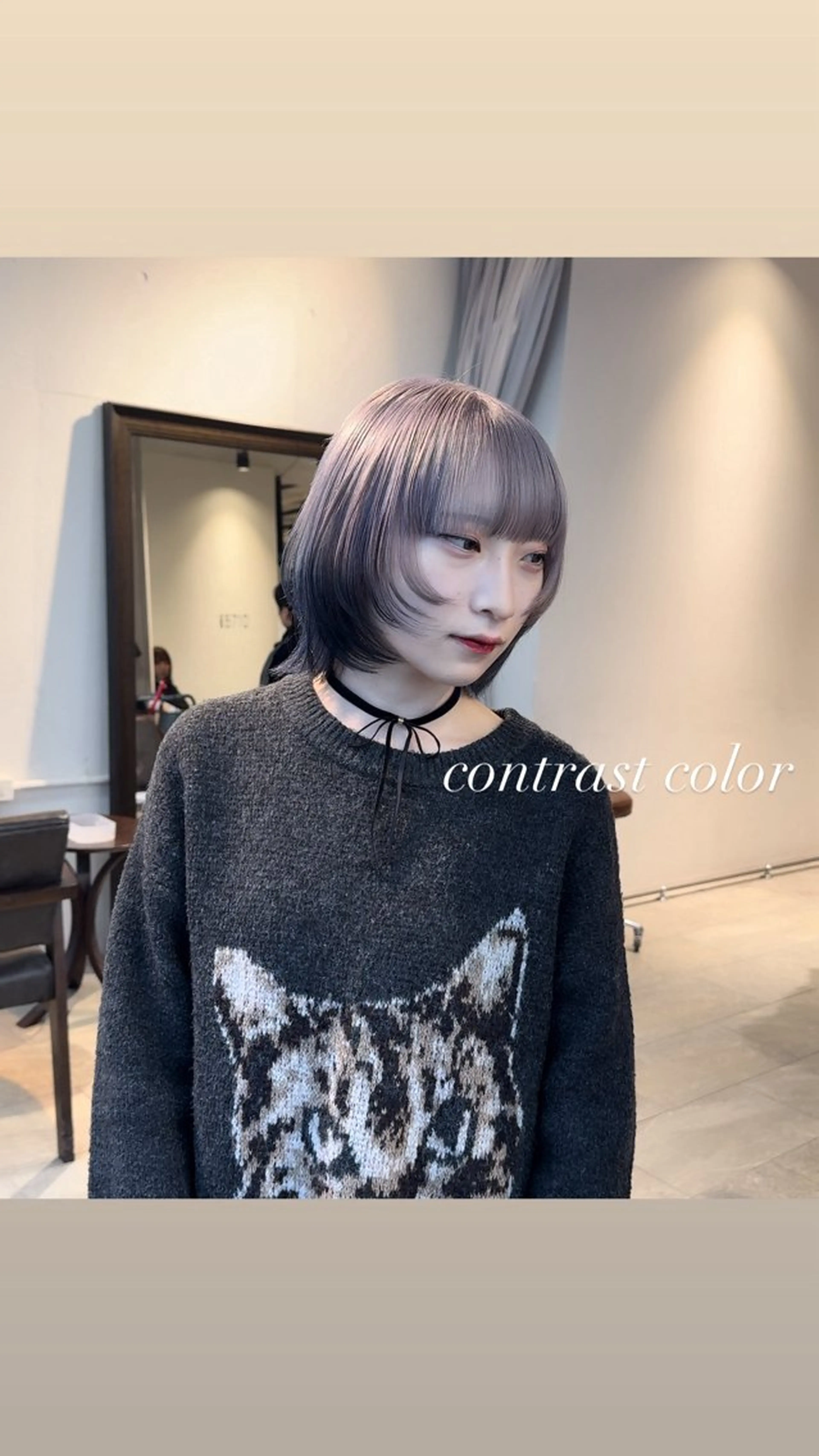 ミディアム カラー カット ヘアカラー トリートメント ヘアセット 💜ハイトーン💛 マジカルかいちゃんのヘアスタイル