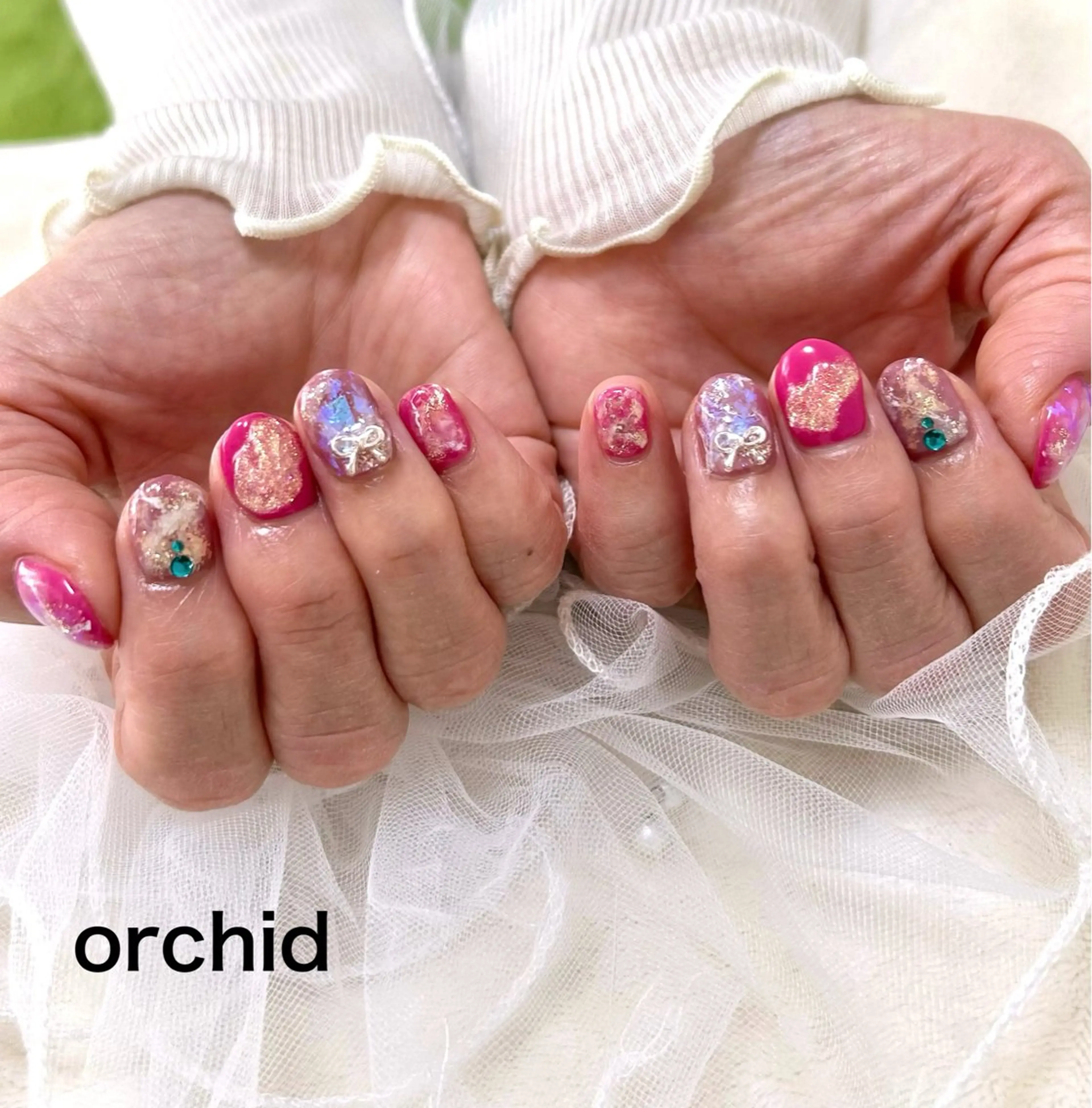 ネイル orchid ♡オーキッドのネイルデザイン