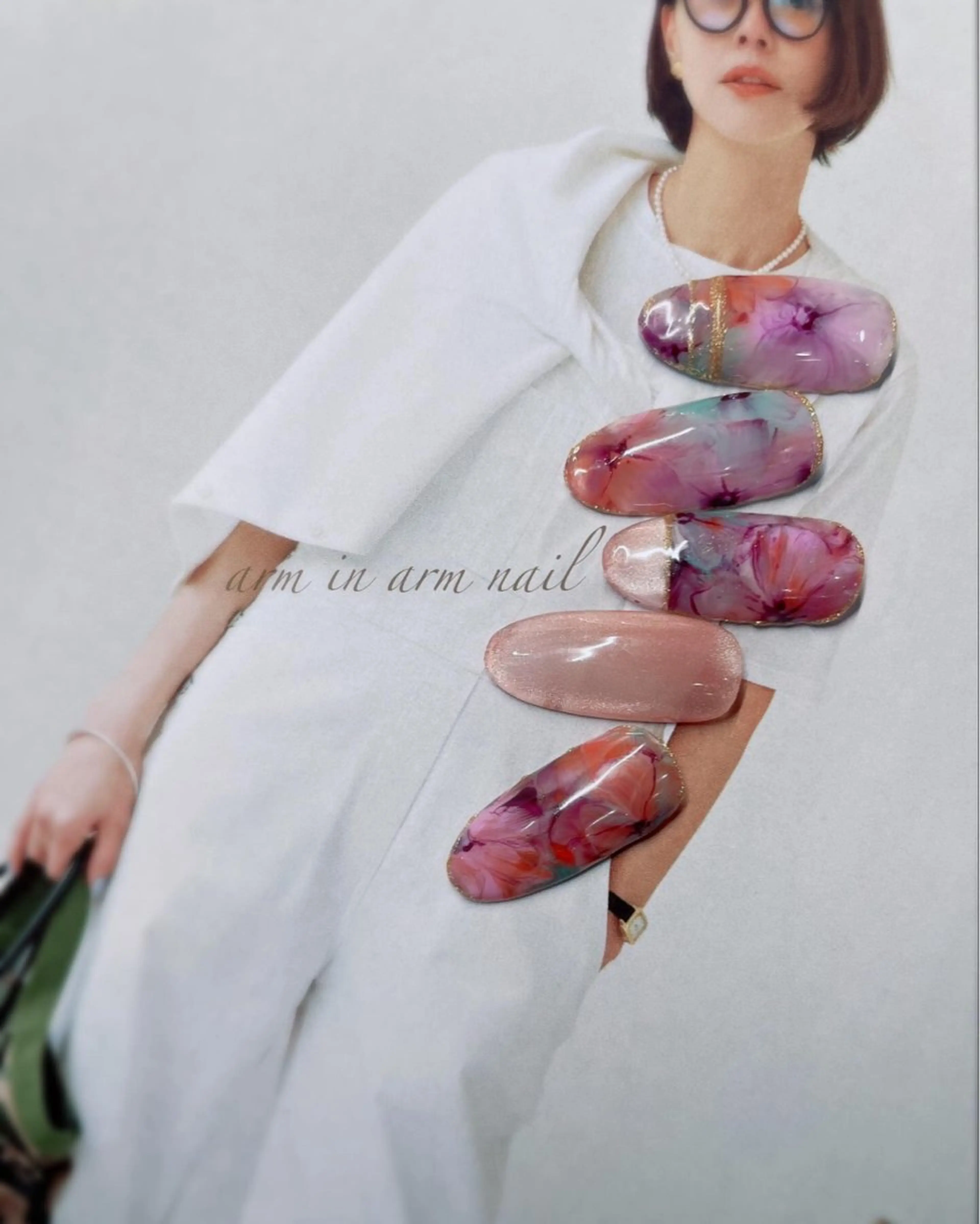 ネイル arm in arm ︎✿Yamamotoのマツエク・マツパデザイン