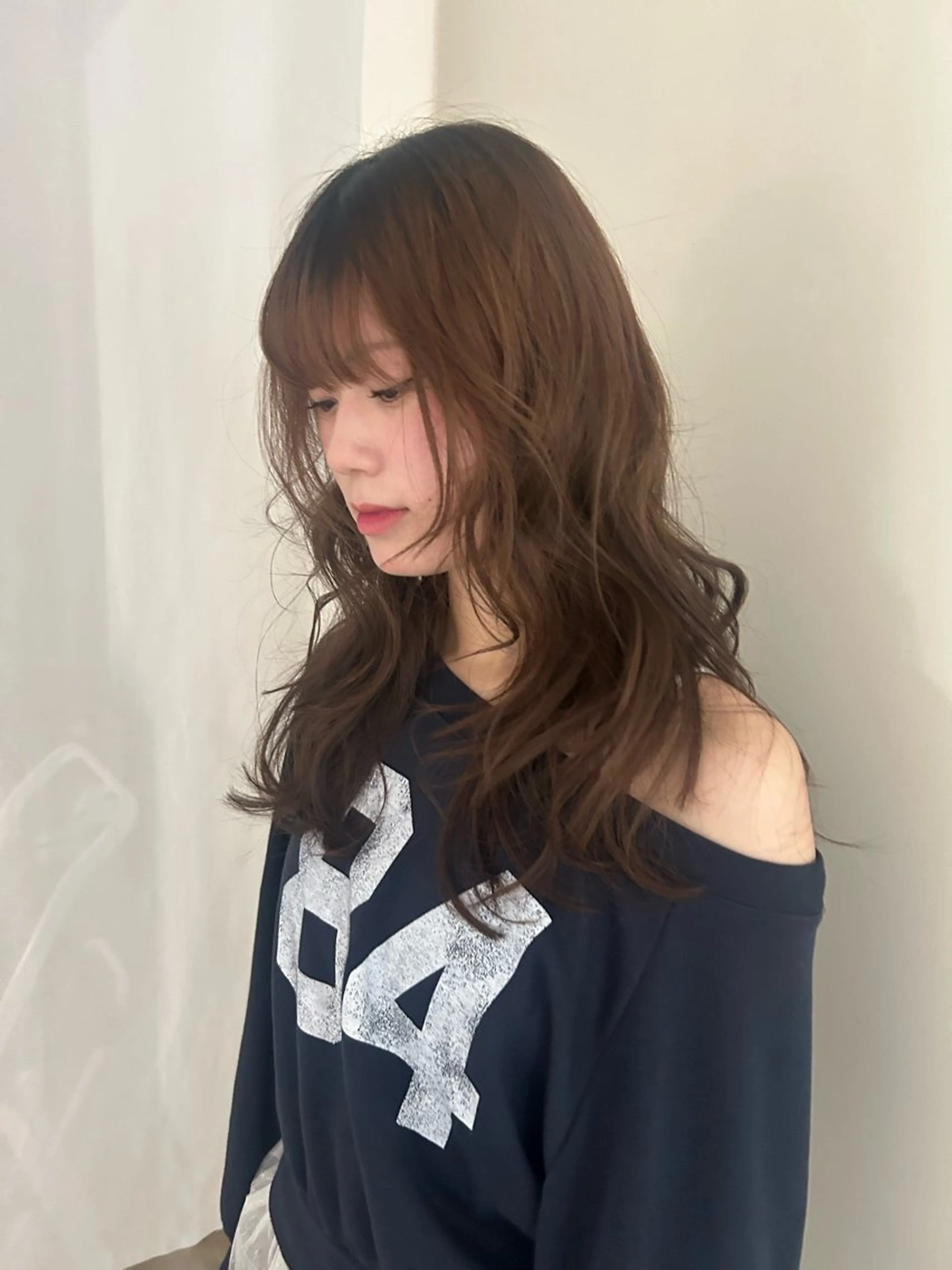 ロング カラー カット ヘアカラー 韓国ボブ/レイヤー ボブ/ EMIRIのヘアスタイル