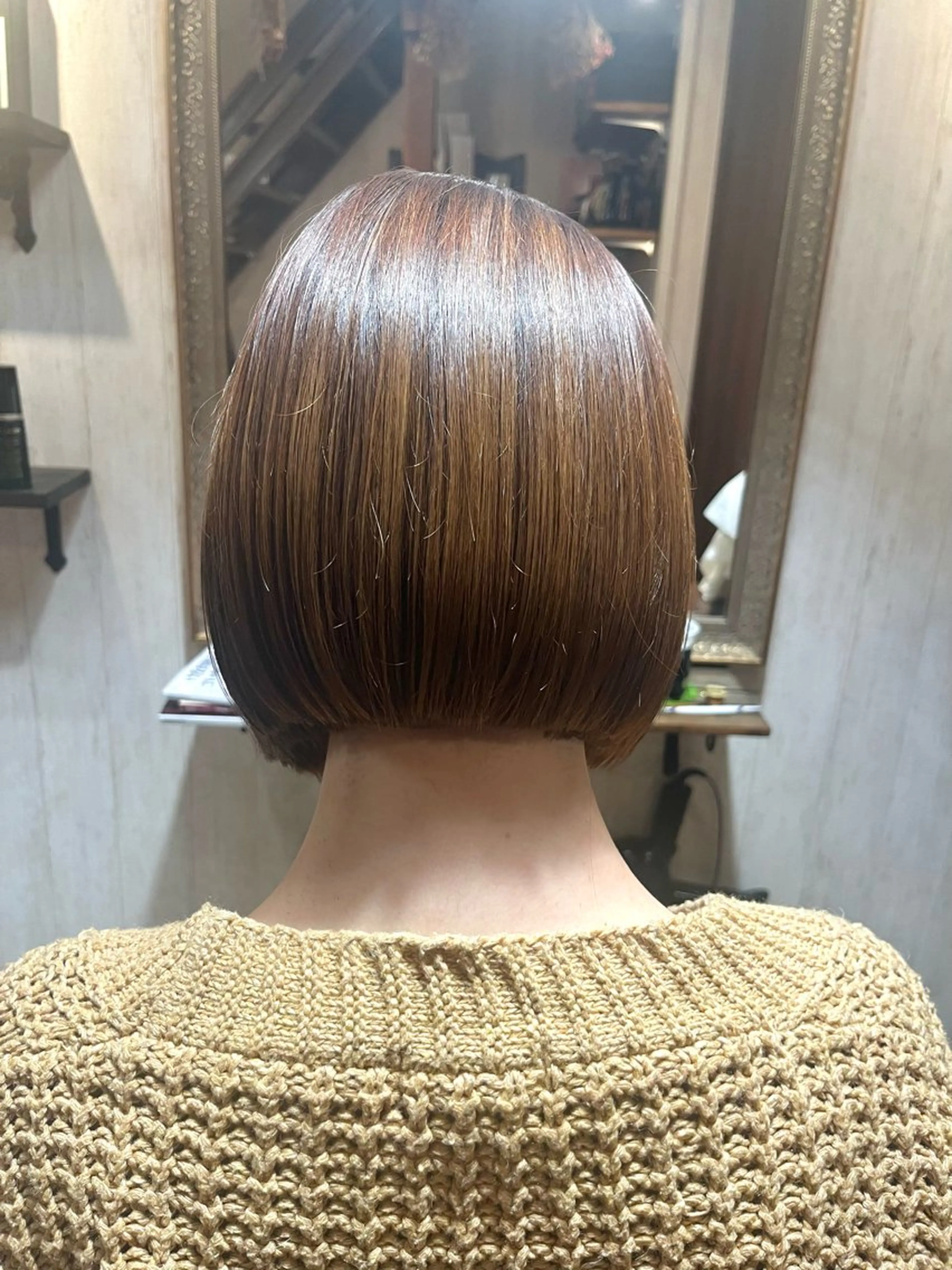 ショート カラー ボブ カット ヘアカラー トリートメント . Lｉｅのヘアスタイル