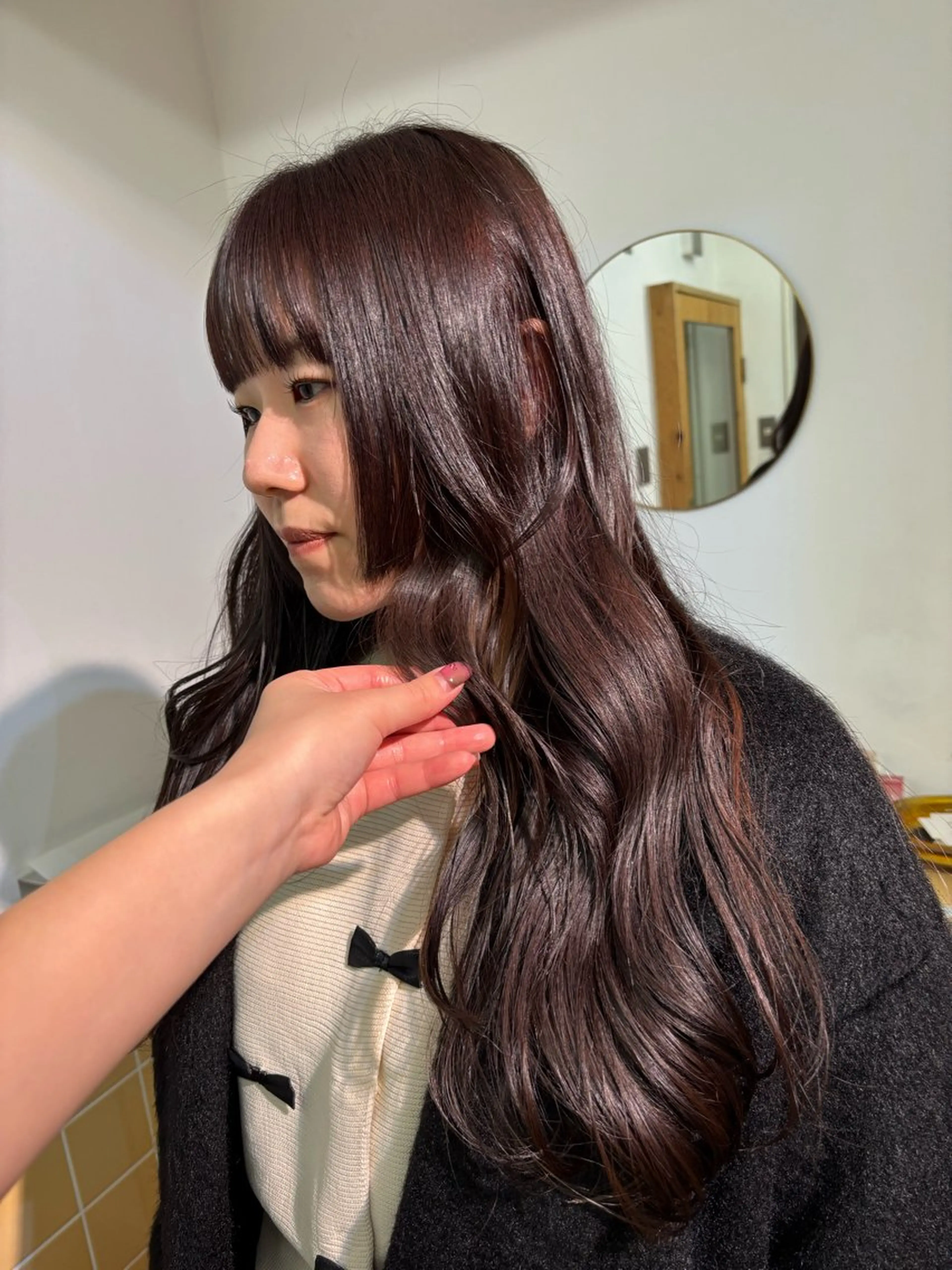 ロング カラー カット ヘアカラー トリートメント sakura🌸 レイヤー/韓国ヘアのヘアスタイル