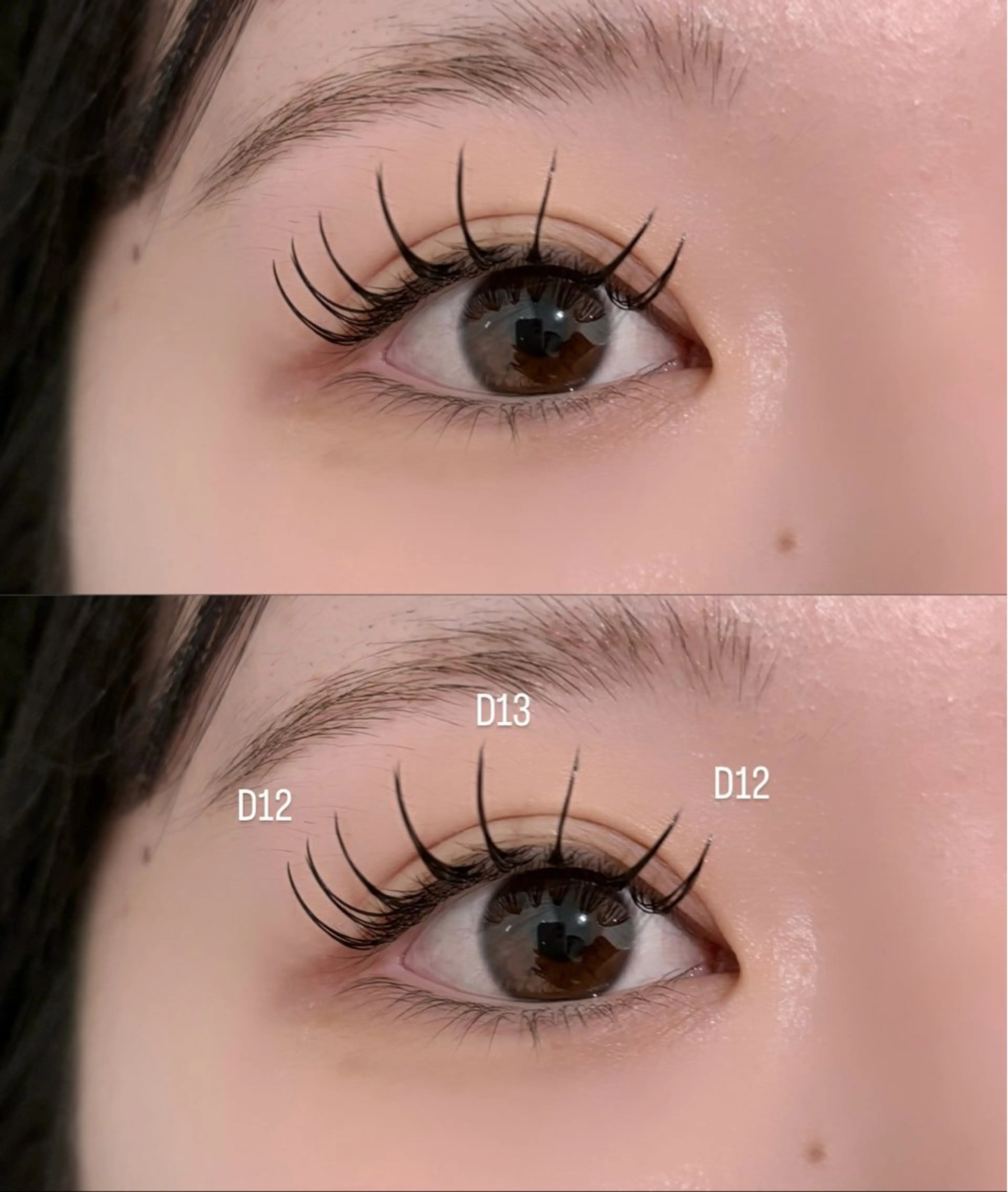 マツエク・マツパ フラットラッシュ meRK manamiのマツエク・マツパデザイン