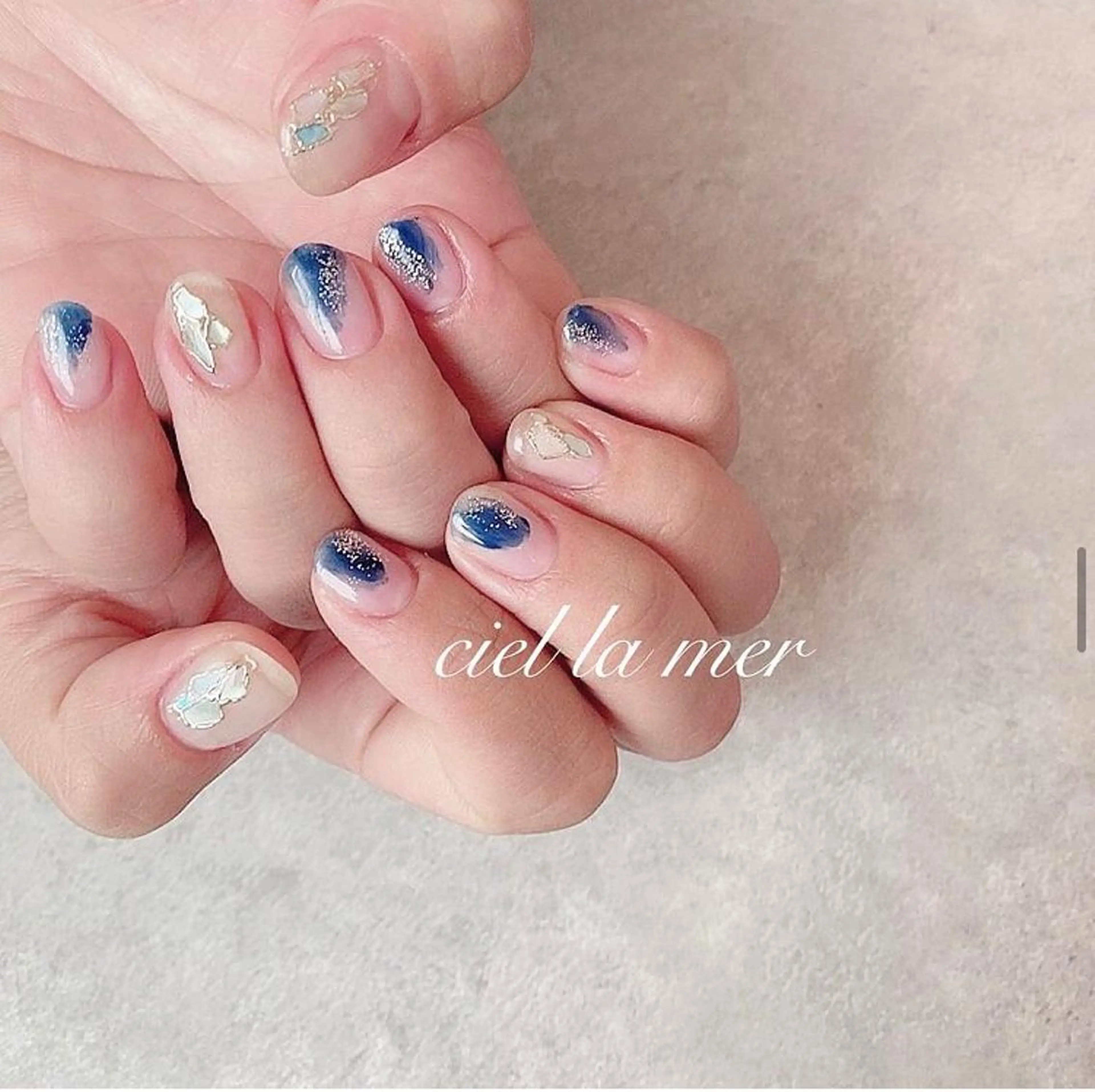ネイル ハンドネイル フットネイル ciel la merのネイルデザイン