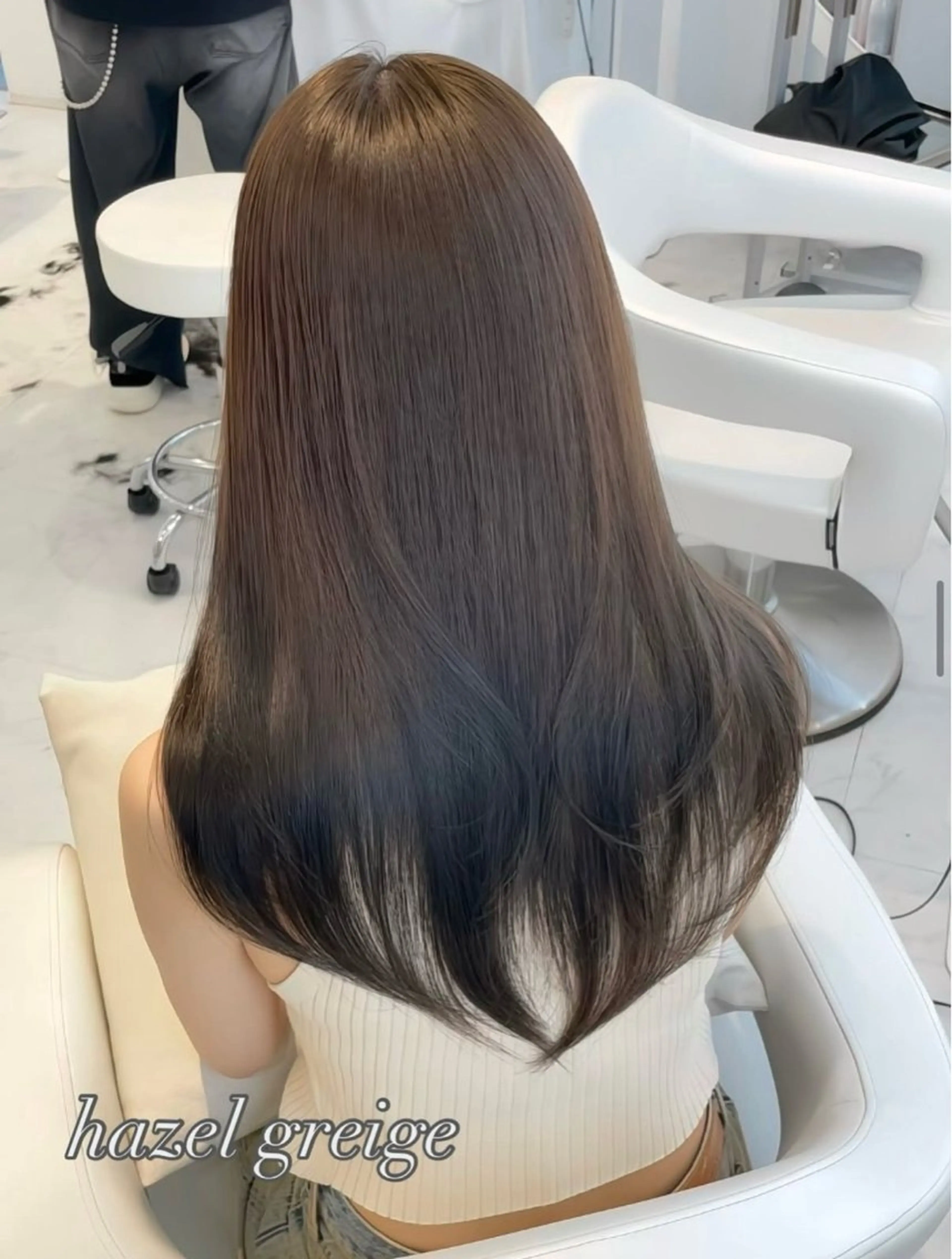 ロング カラー 古屋 夢斗のヘアスタイル