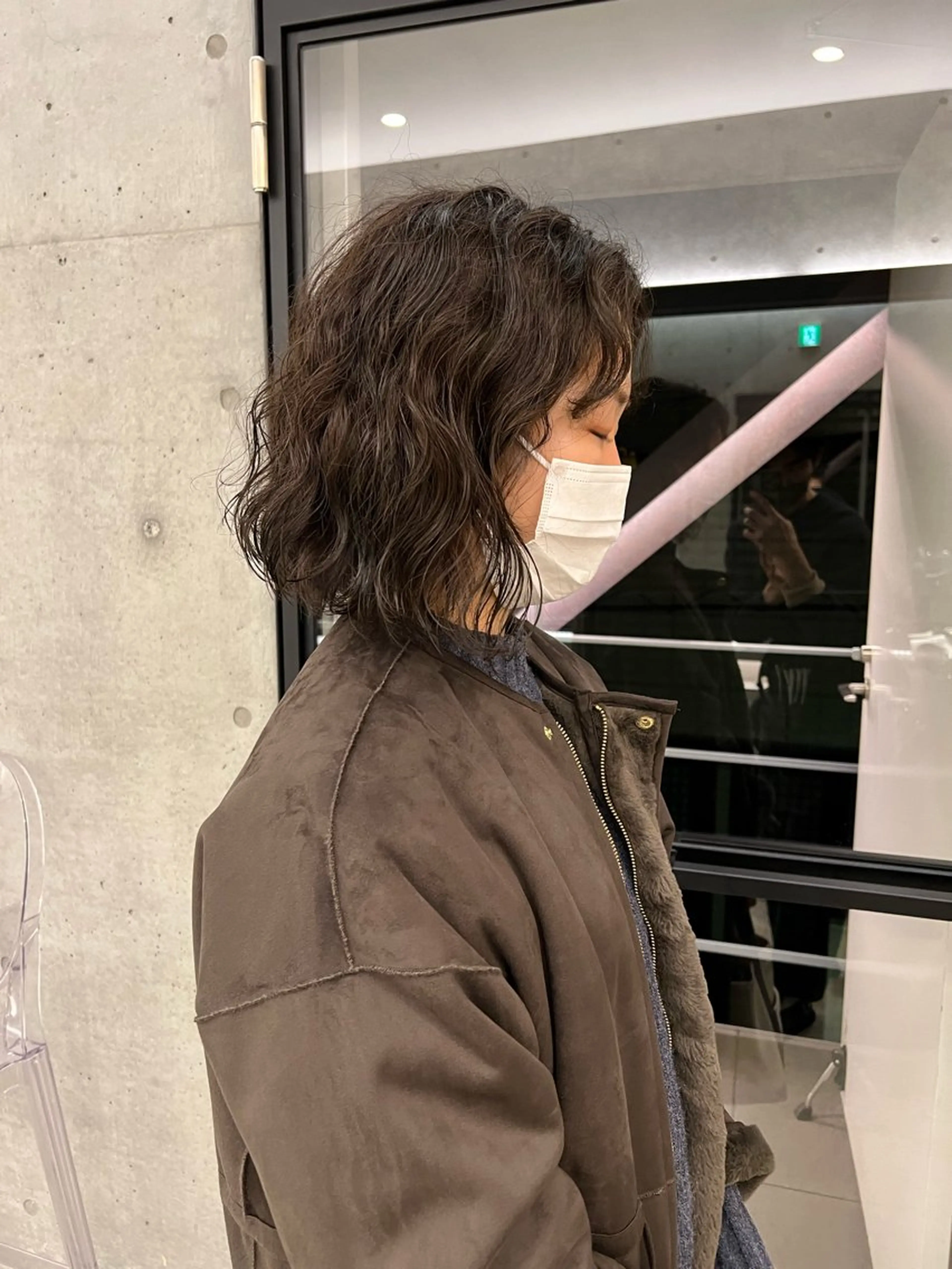 ミディアム カット くせっ毛カット タツヤのヘアスタイル