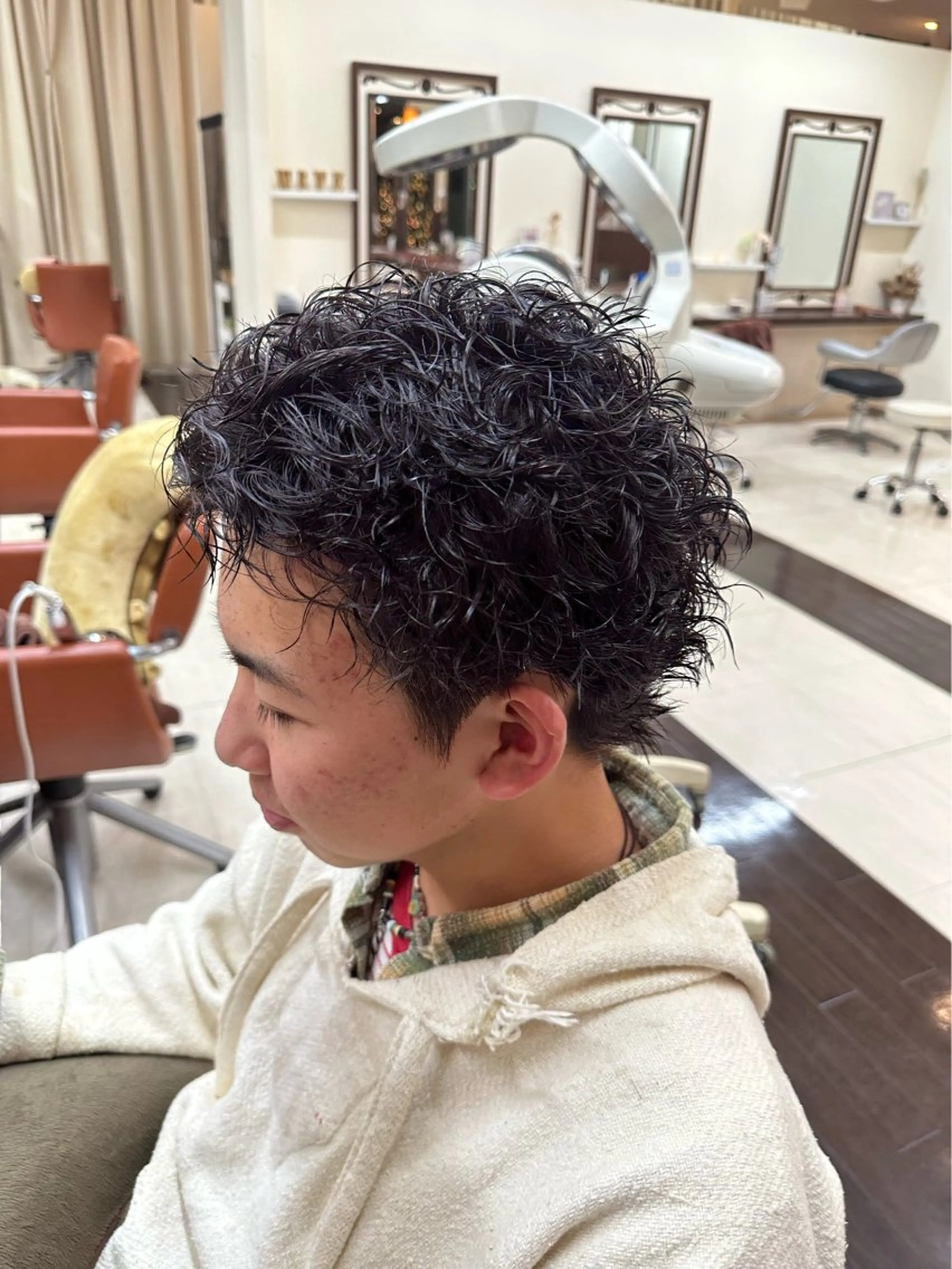 ショート パーマ メンズ カット パーマ ヘアセット 毎月230人担当/ メンズヘア/清和武虎のヘアスタイル
