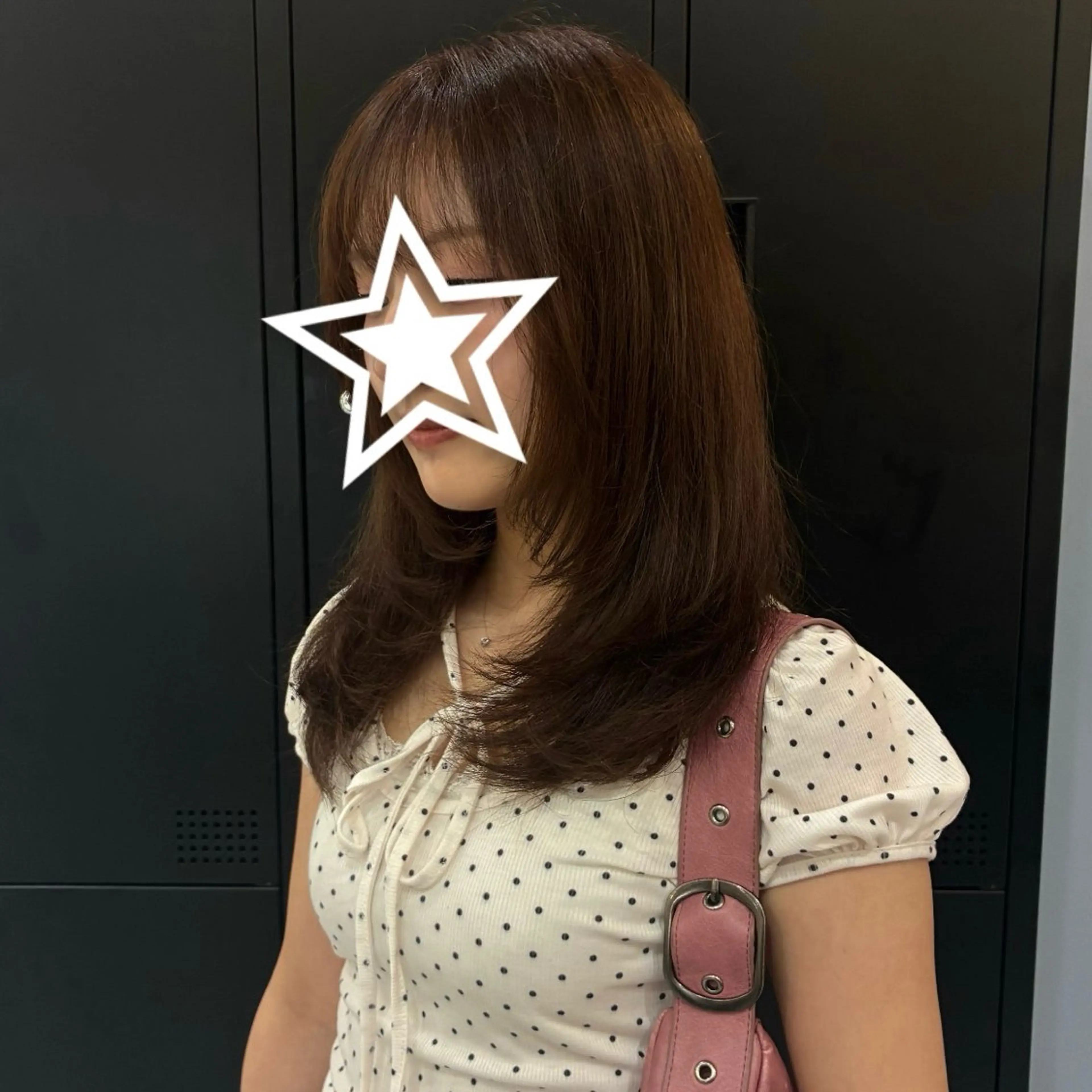 ミディアム カット ヘアカラー トリートメント ⟡.· ボブ/ レイヤーカット⟡.·のヘアスタイル