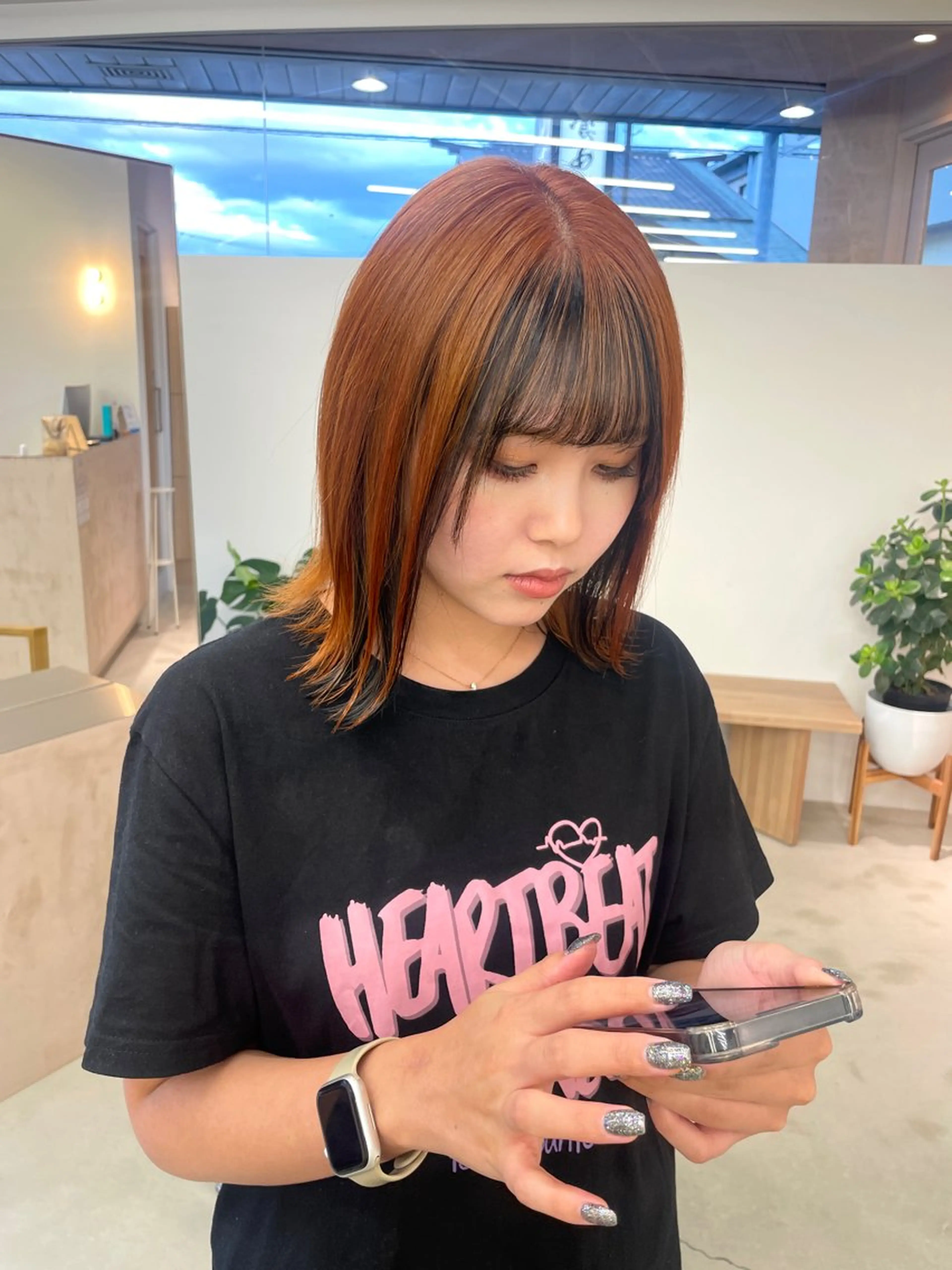 ミディアム カラー vince hinataのヘアスタイル