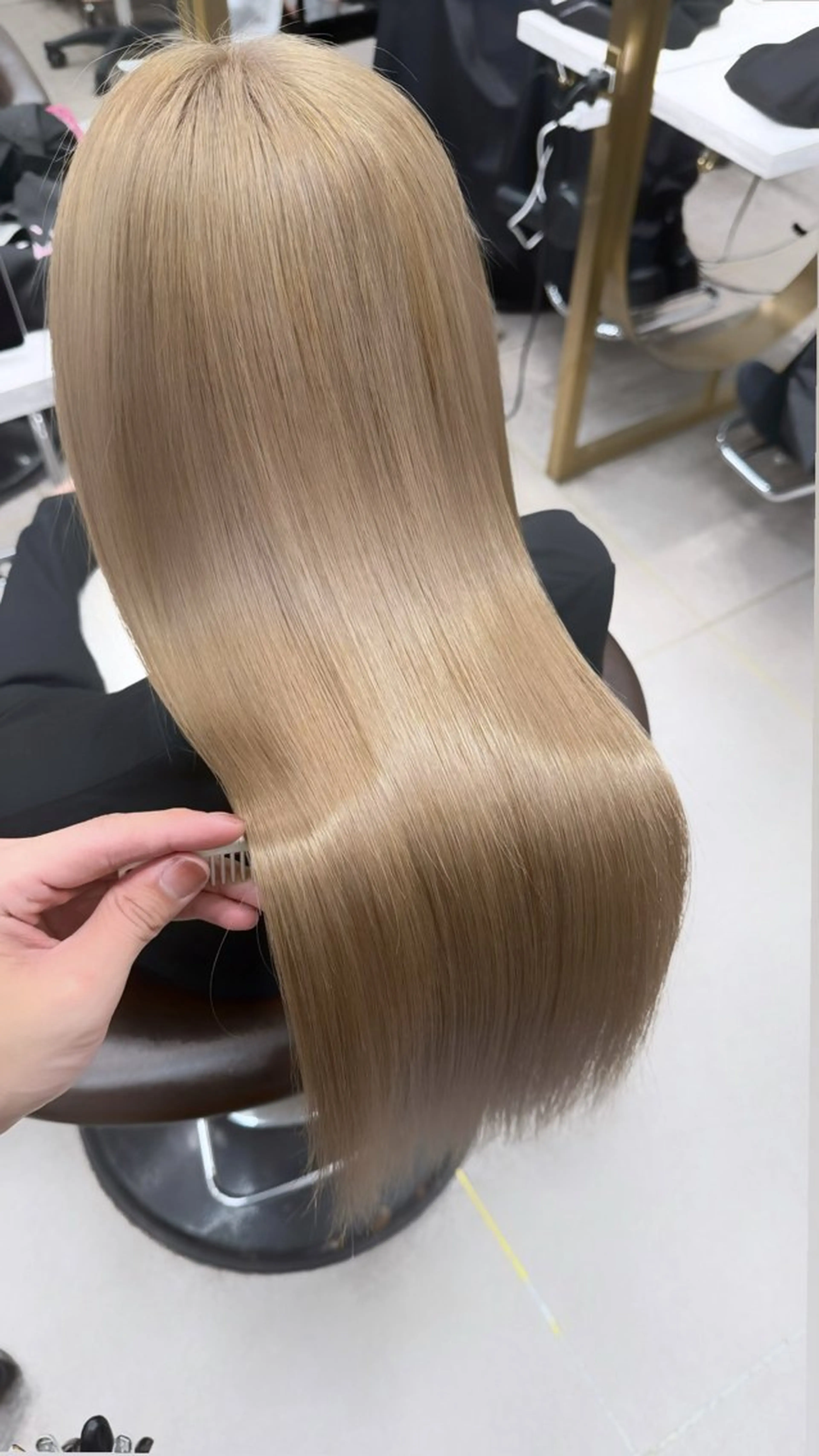 ロング カラー ヘアカラー トリートメント ヘッドスパ ヘアセット レイヤーダブルカラー KYONのヘアスタイル