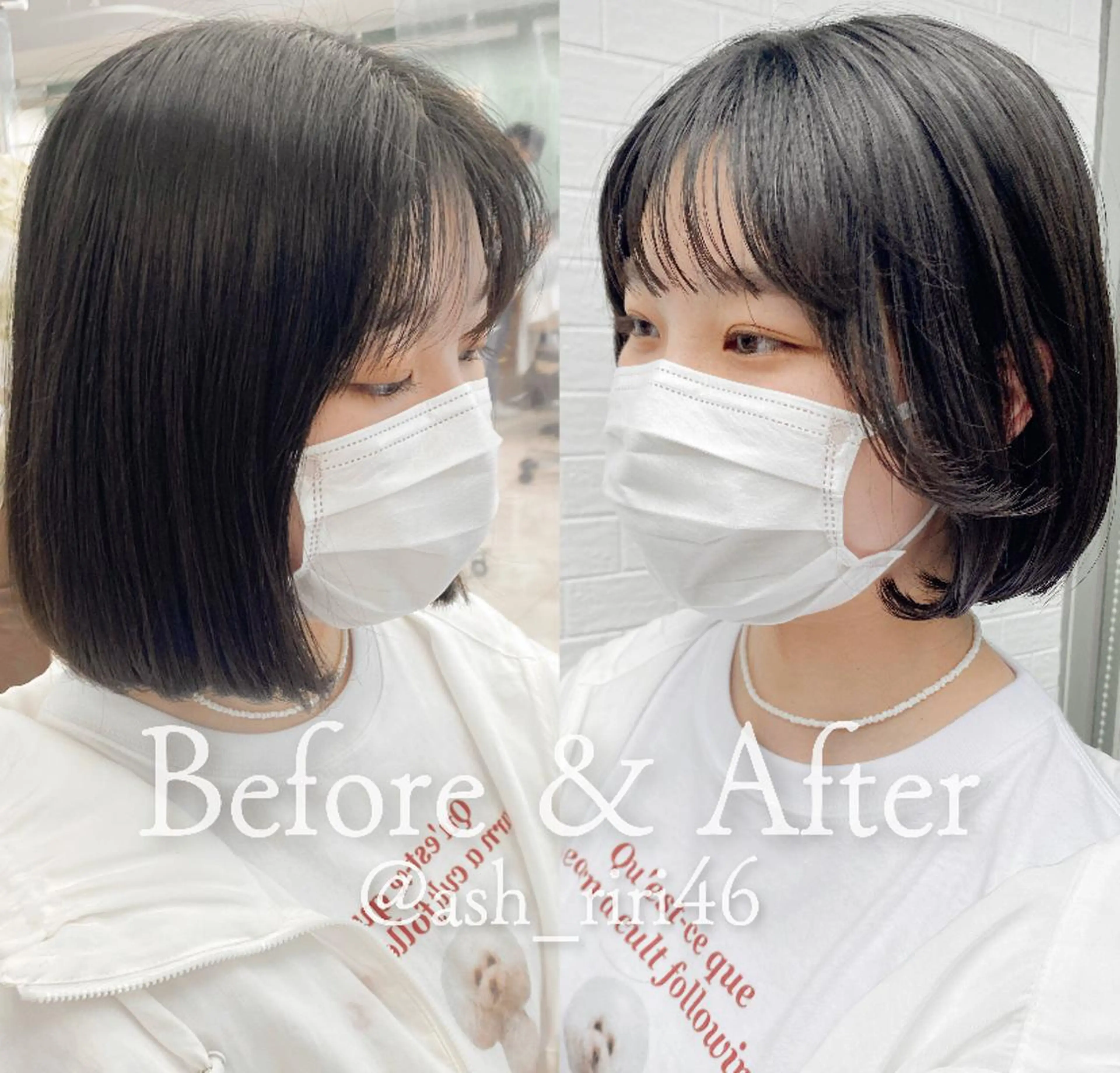 ショート カラー パーマ ヘアアレンジ ボブ 韓国風ヘア 西山梨々【5/1〜 復帰致します🌼】のヘアスタイル