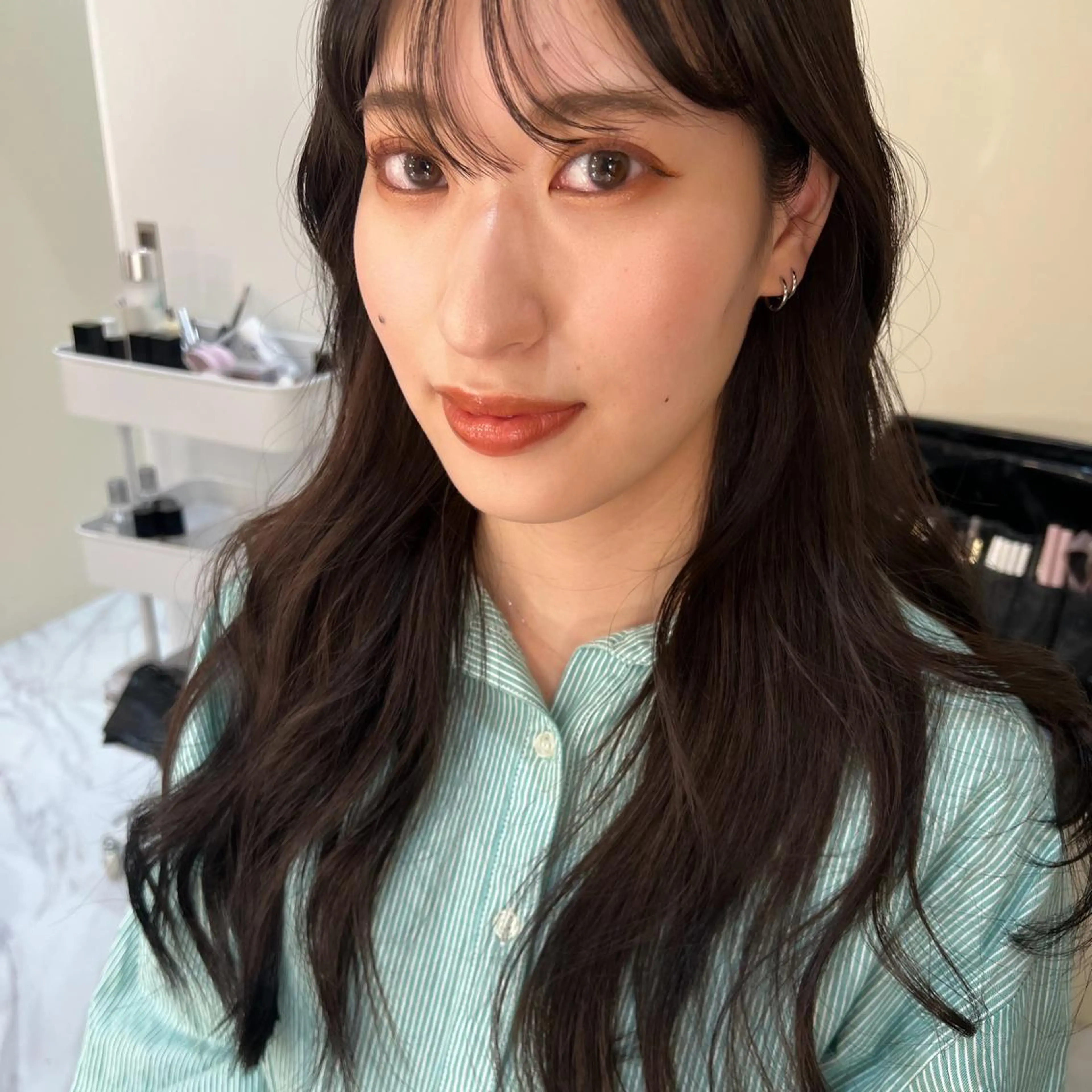 ロング ヘアアレンジ デート レイヤーカット🤍 RINAのヘアスタイル